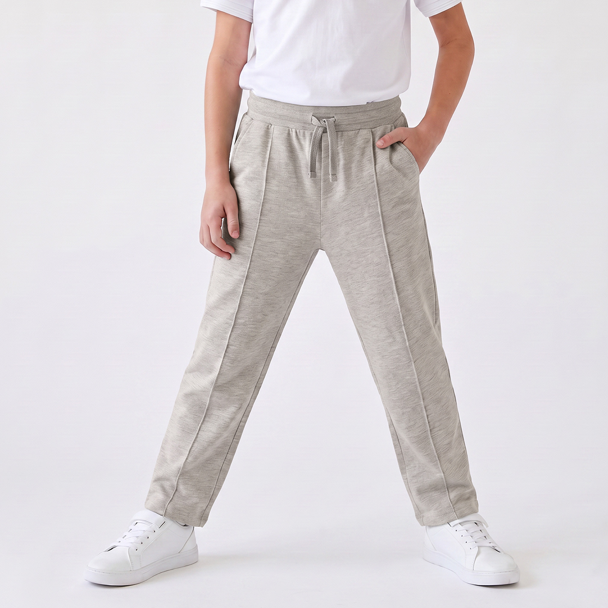 بنطلون رياضي بخصر مطاطي برباط من جونيورز-boys-clothing-bottoms-joggersandtrackpants-image-1