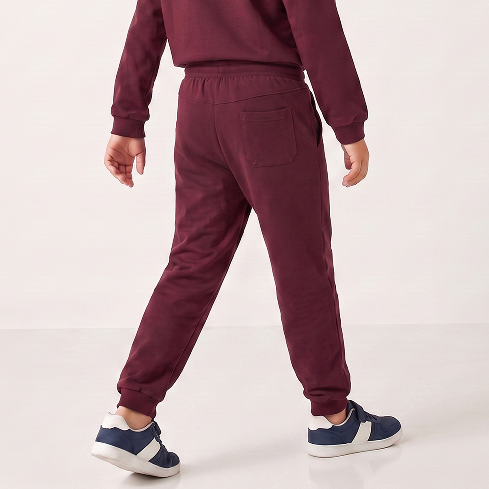 Juniors Elasticated  Drawstring Waist Joggers with Football Print-boys-clothing-bottoms-joggersandtrackpants-image-3