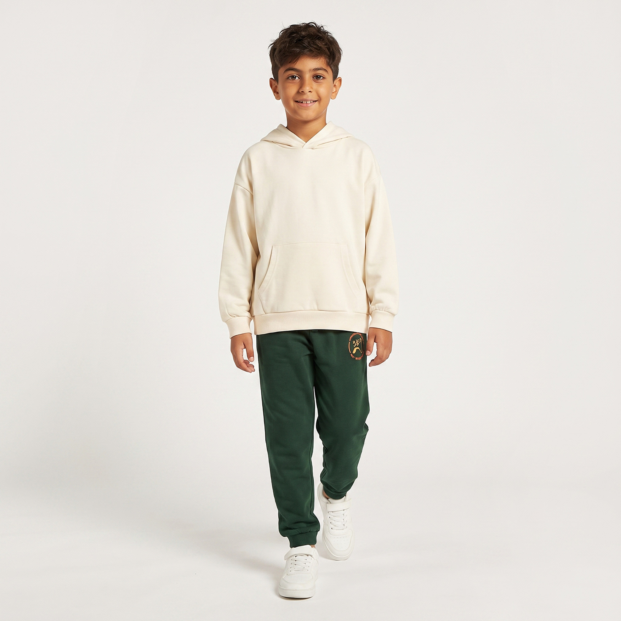 Juniors Elasticated Drawstring Waist Joggers with Gaming Print-boys-clothing-bottoms-joggers-image-2