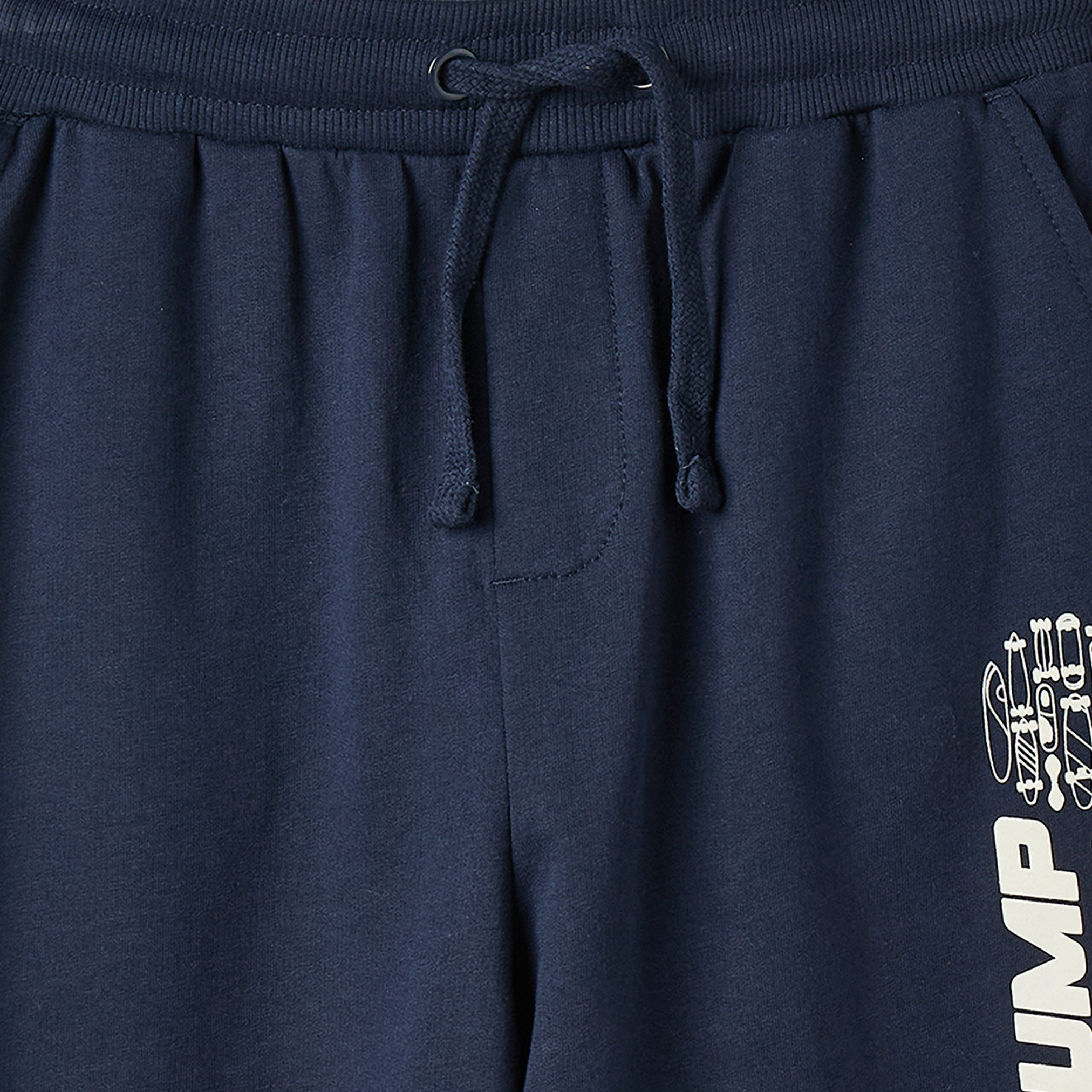 Juniors Elasticated Drawstring Waist Joggers with Pocket-boys-clothing-bottoms-joggersandtrackpants-image-4