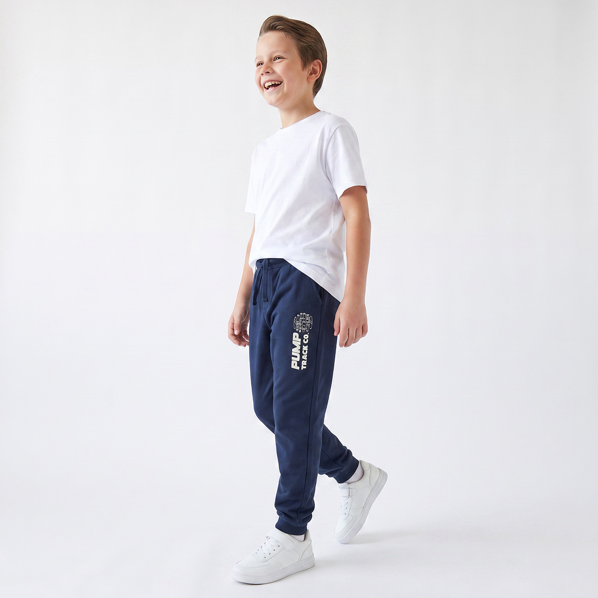 Juniors Elasticated Drawstring Waist Joggers with Pocket-boys-clothing-bottoms-joggersandtrackpants-image-5