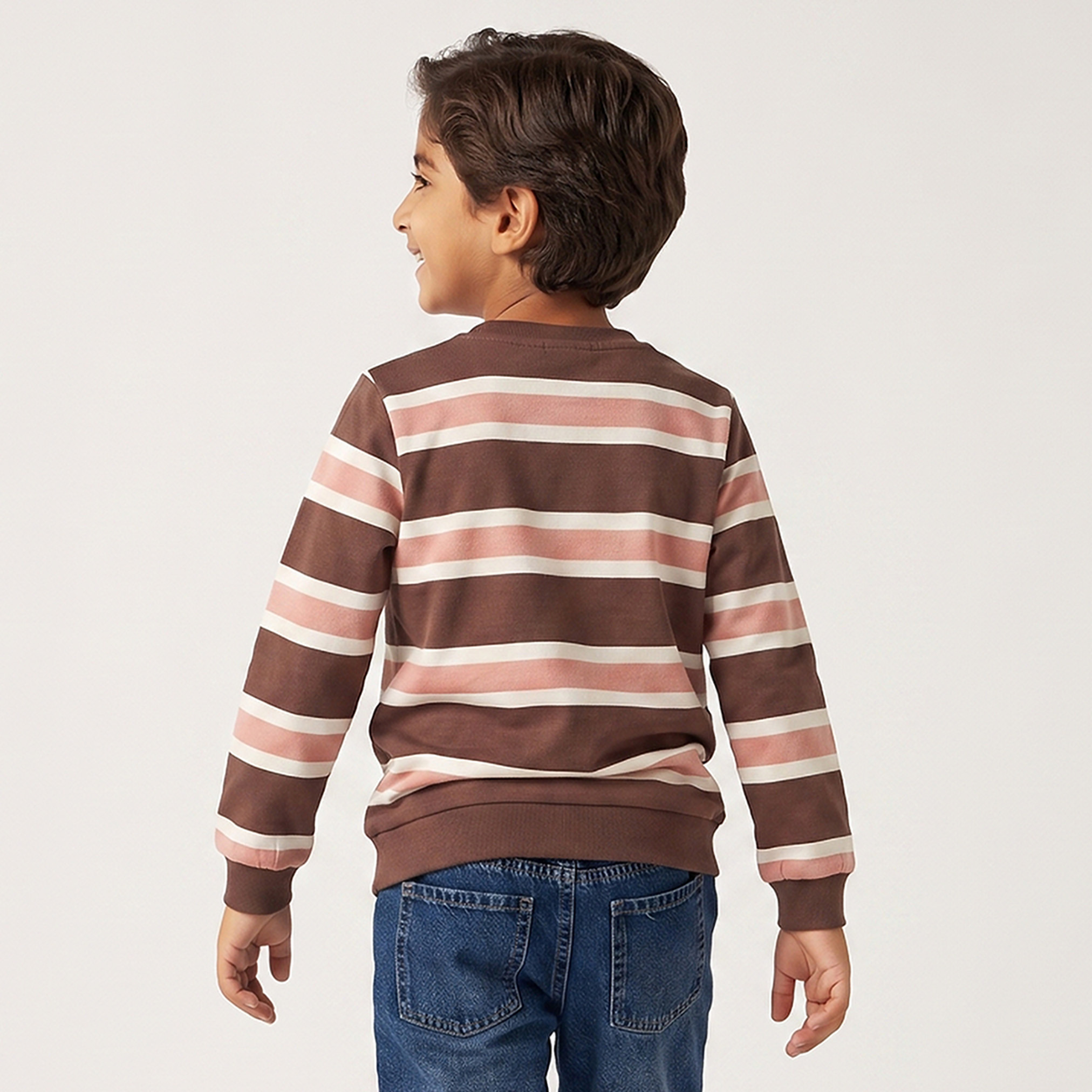 سويت شيرت مخطط بأكمام طويلة من جونيورز-boys-clothing-winterwear-sweatshirts-image-3