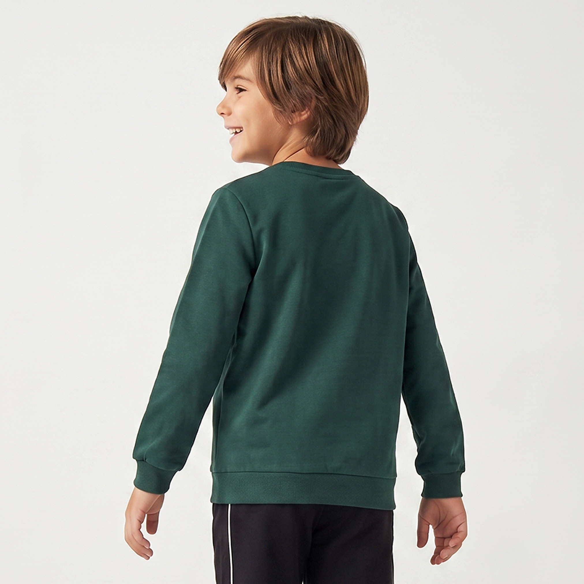 Juniors Gaming Print Sweatshirt with Long Sleeves-boys-clothing-winterwear-sweatshirts-image-3