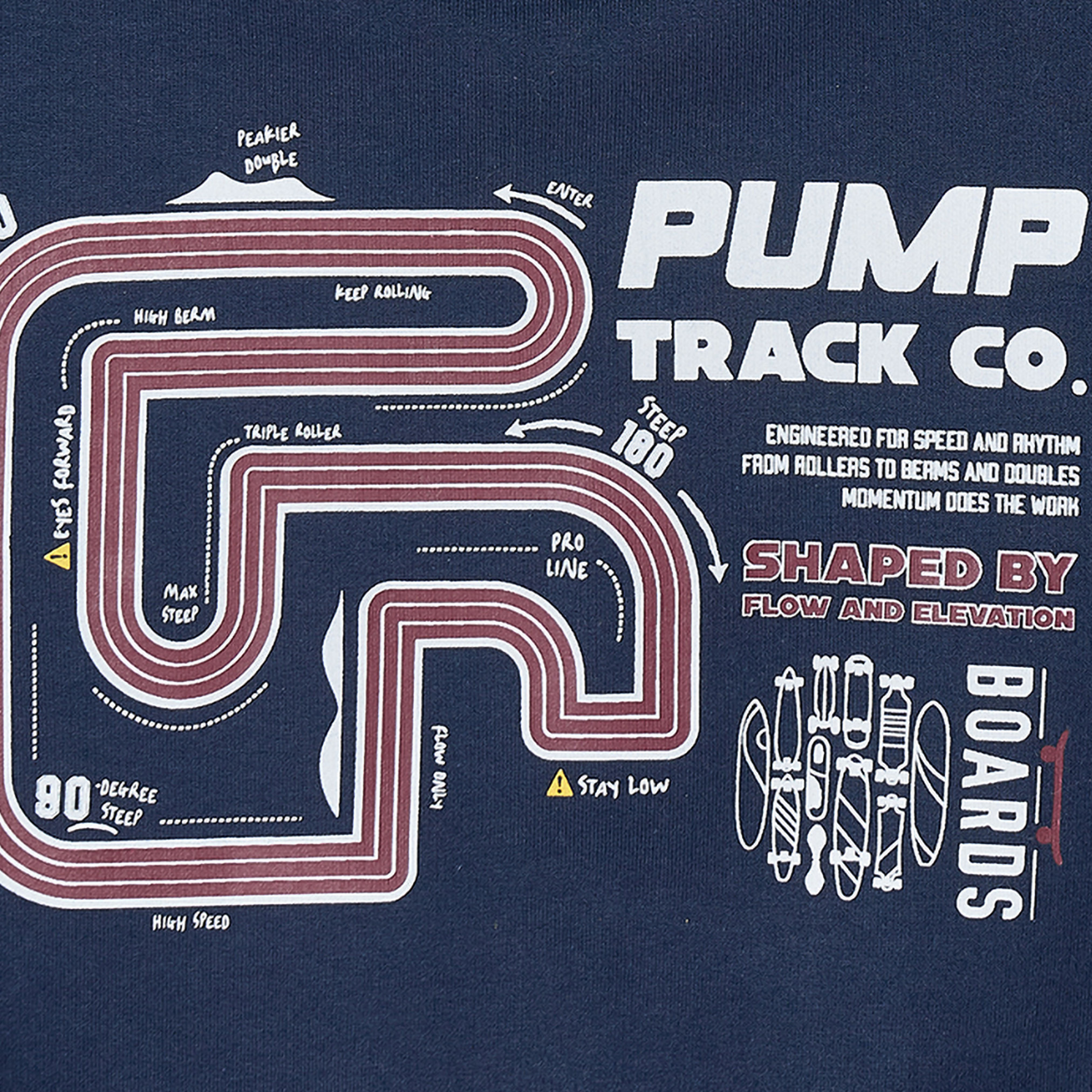 Juniors Race Track Print Sweatshirt with Long Sleeves-boys-clothing-winterwear-sweatshirts-image-5
