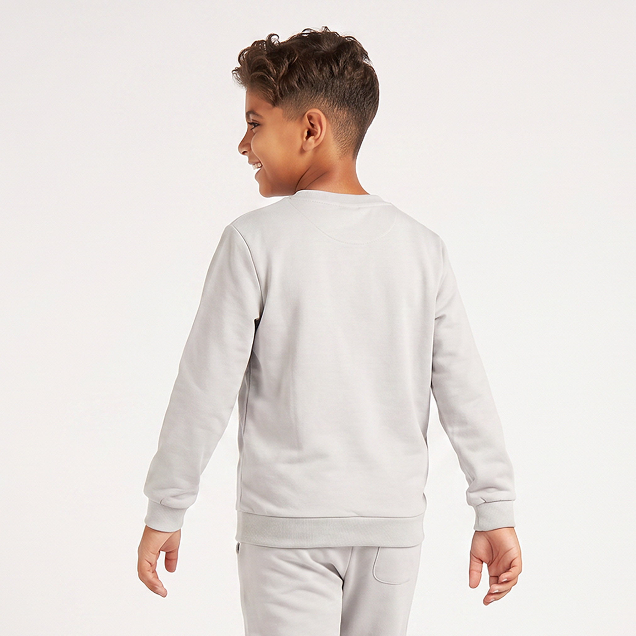 سويت شيرت بياقة ضيقة وطبعات كرة قدم من جونيورز-boys-clothing-winterwear-sweatshirts-image-2