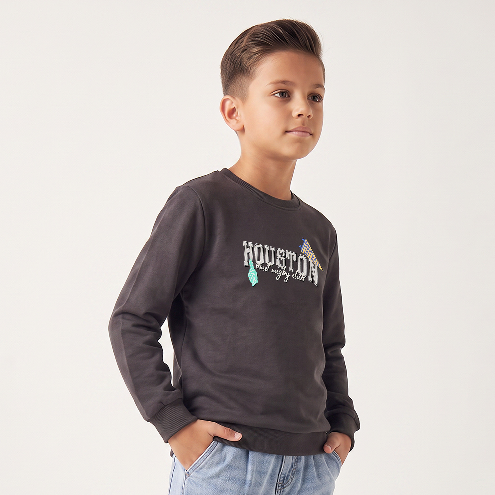 سويت شيرت بياقة ضيقة وطبعات من جونيورز-boys-clothing-winterwear-sweatshirts-image-1