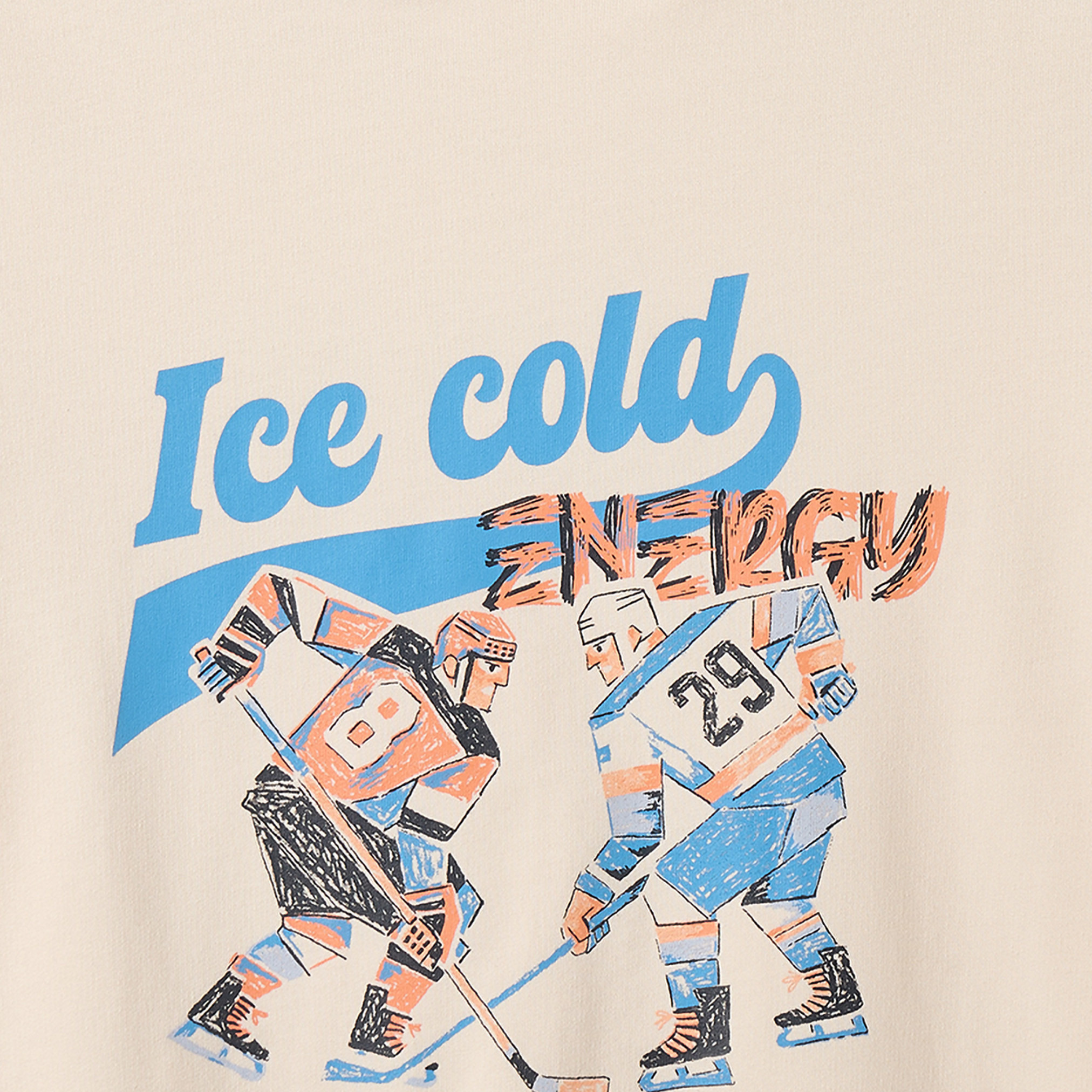 Juniors Crew Neck Sweatshirt with Ice Hockey Print-boys-clothing-winterwear-sweatshirts-image-4