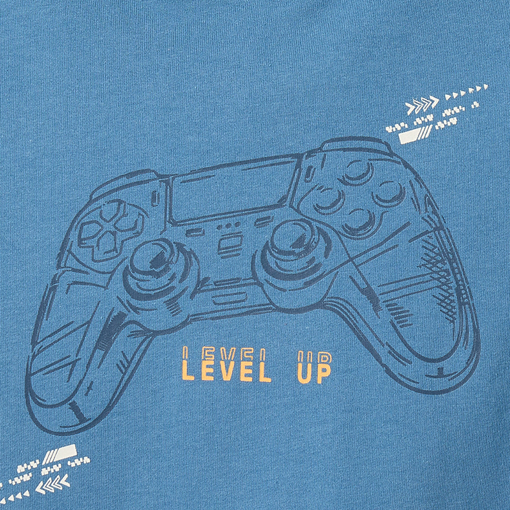 Juniors Crew Neck Sweatshirt with Game Controller Print-boys-clothing-winterwear-sweatshirts-image-4