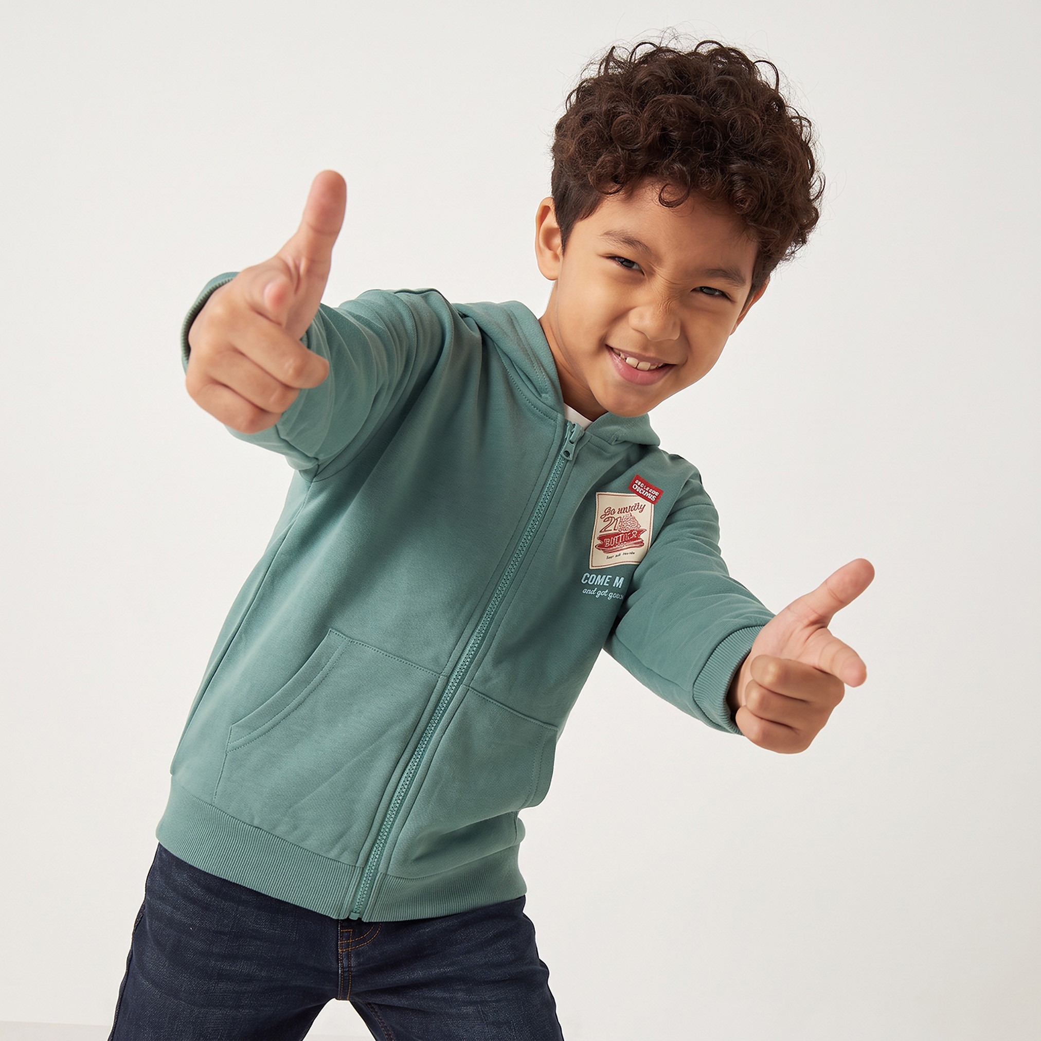Juniors Hooded Sweatshirt-boys-clothing-winterwear-sweatshirts-image-1