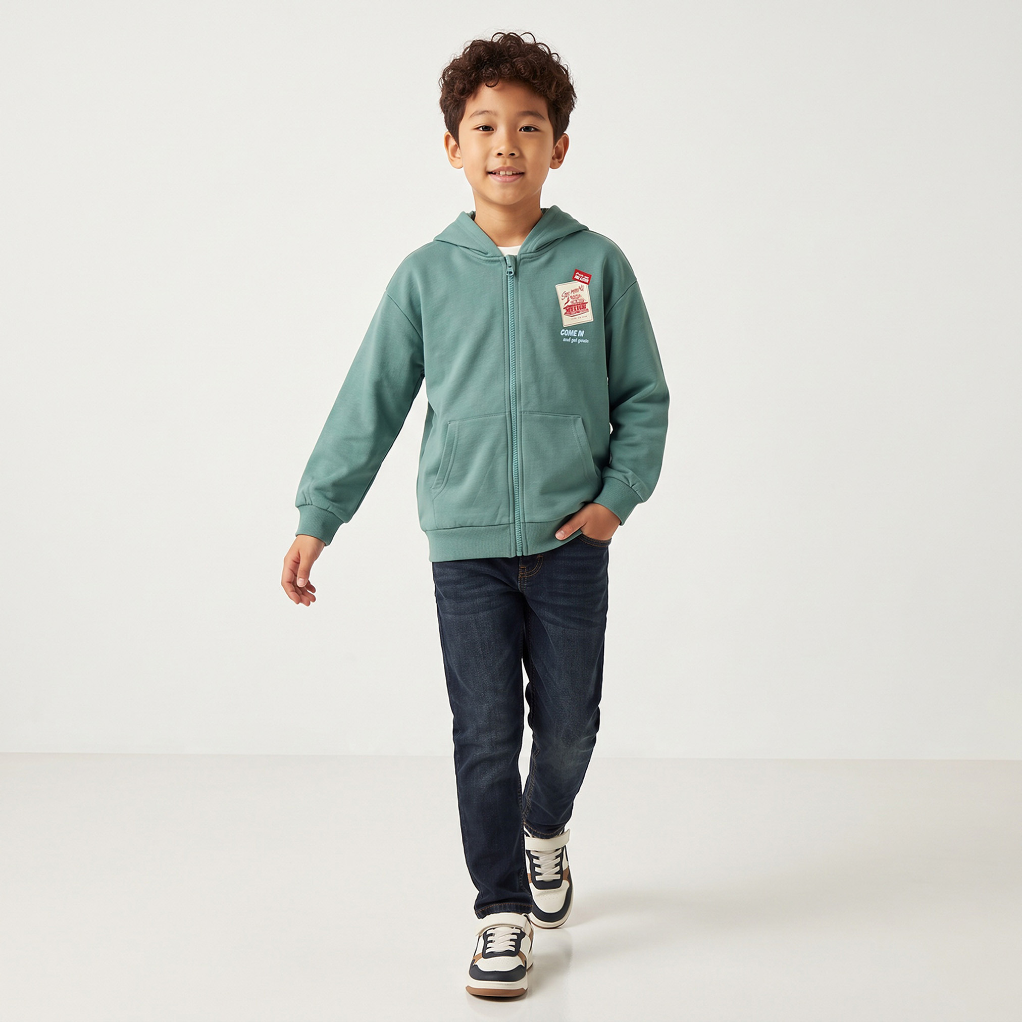 Juniors Hooded Sweatshirt-boys-clothing-winterwear-sweatshirts-image-2