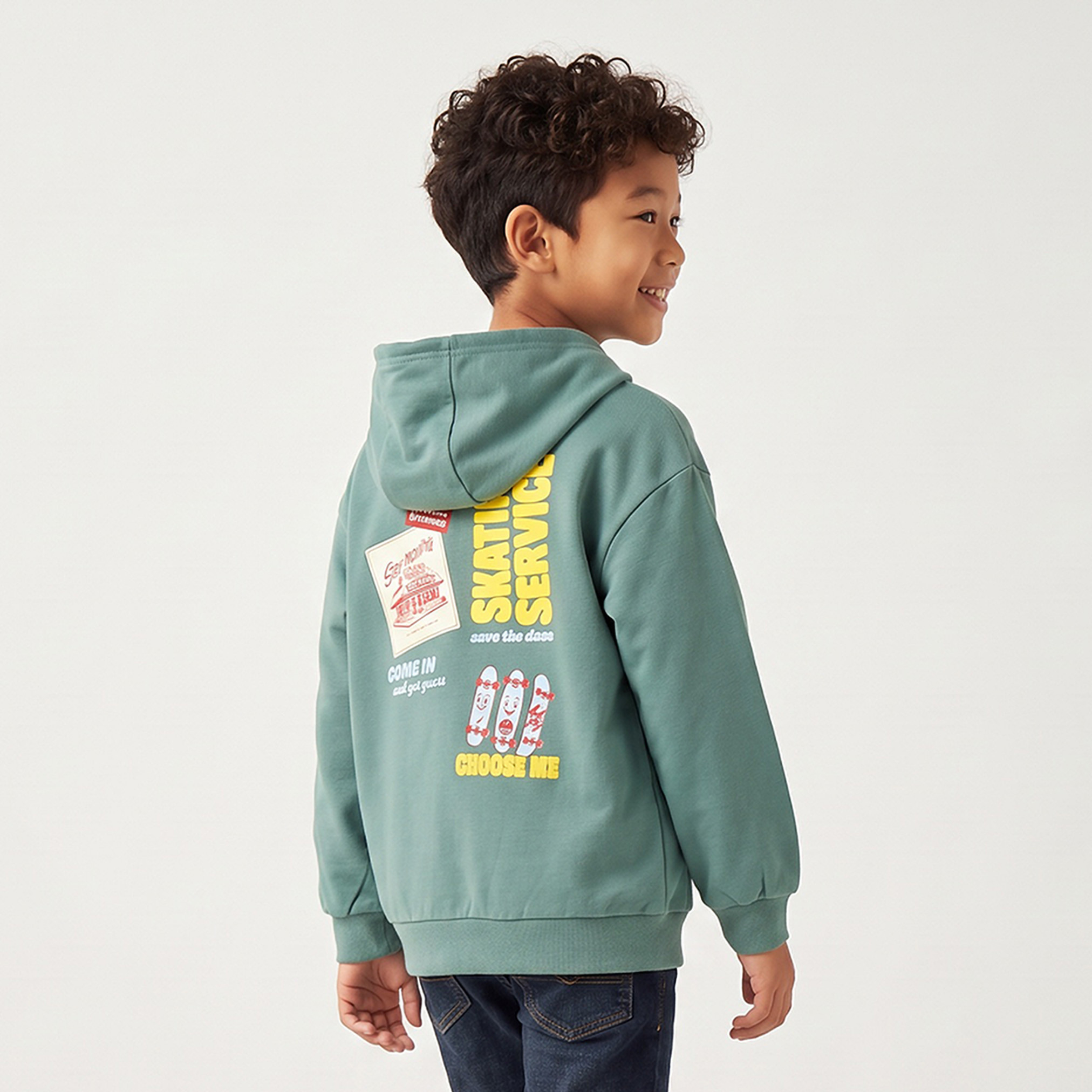 Juniors Hooded Sweatshirt-boys-clothing-winterwear-sweatshirts-image-3