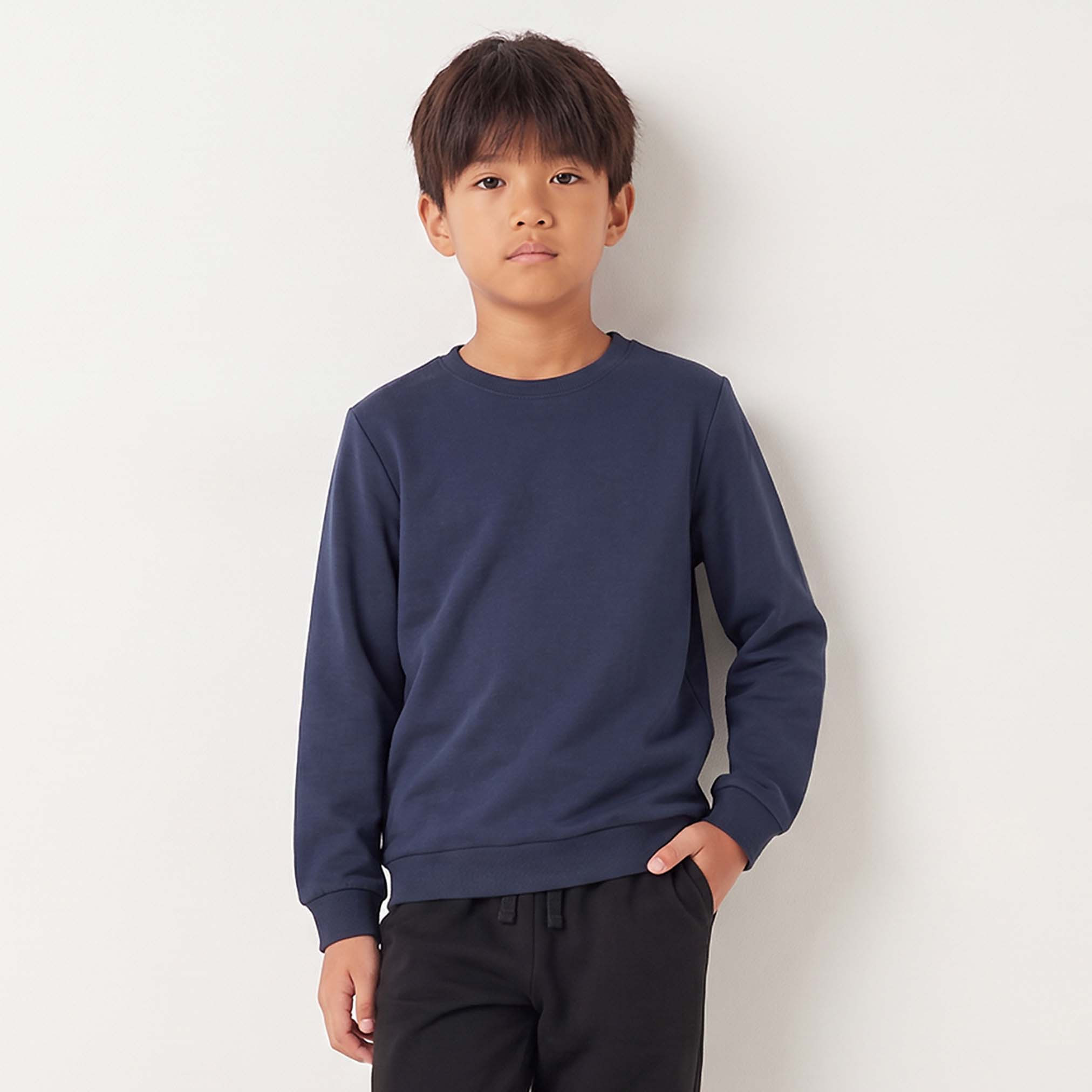 طقم سويت شيرت بياقة ضيقة 3 قطع من جونيورز-boys-clothing-winterwear-sweatshirts-image-3