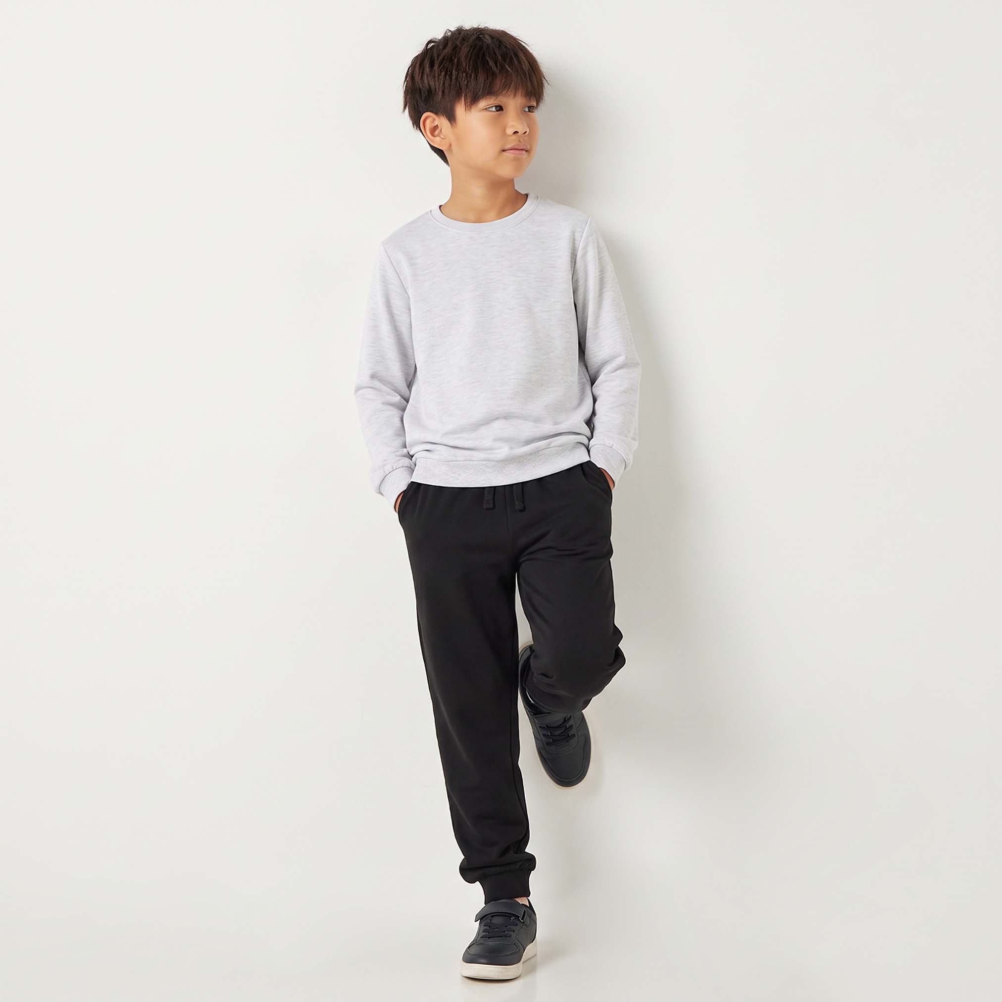 طقم سويت شيرت بياقة ضيقة 3 قطع من جونيورز-boys-clothing-winterwear-sweatshirts-image-8