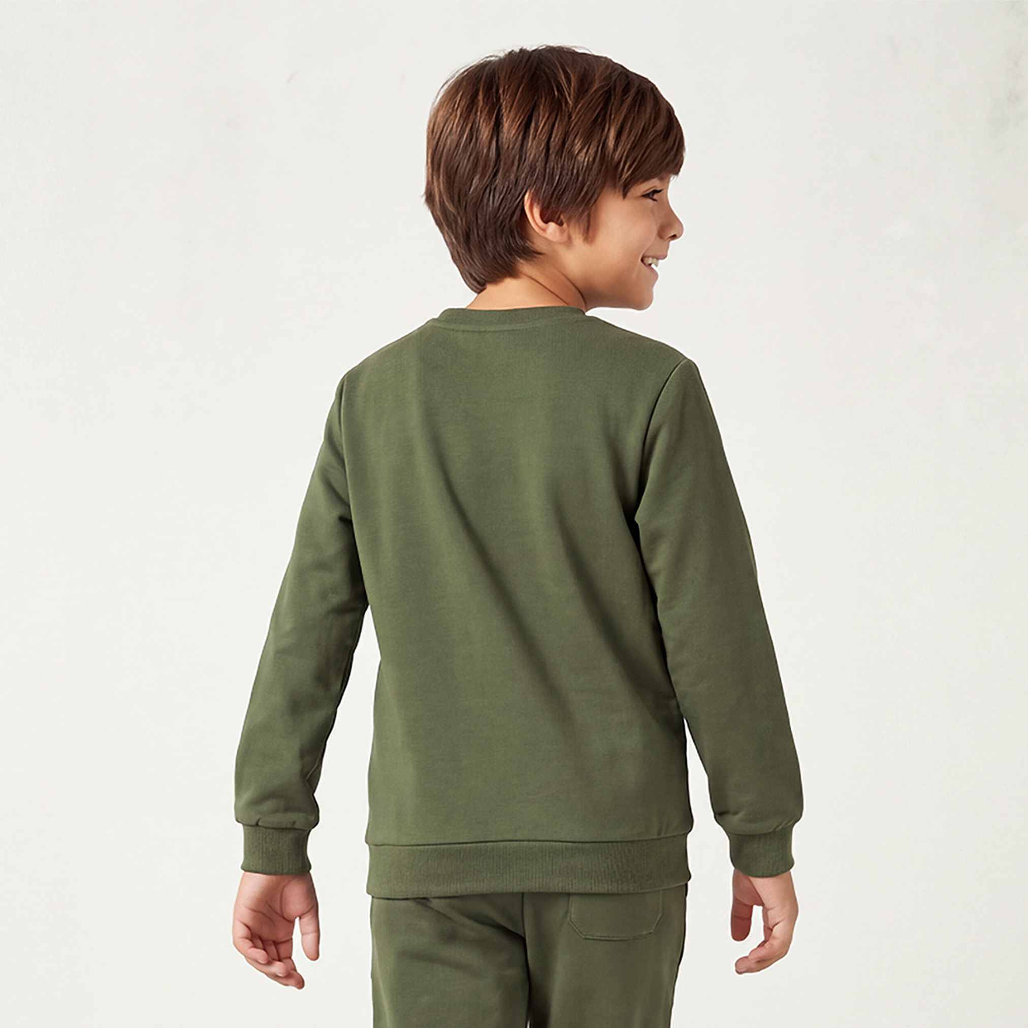Juniors Crew Neck Sweatshirt-boys-clothing-winterwear-sweatshirts-image-3