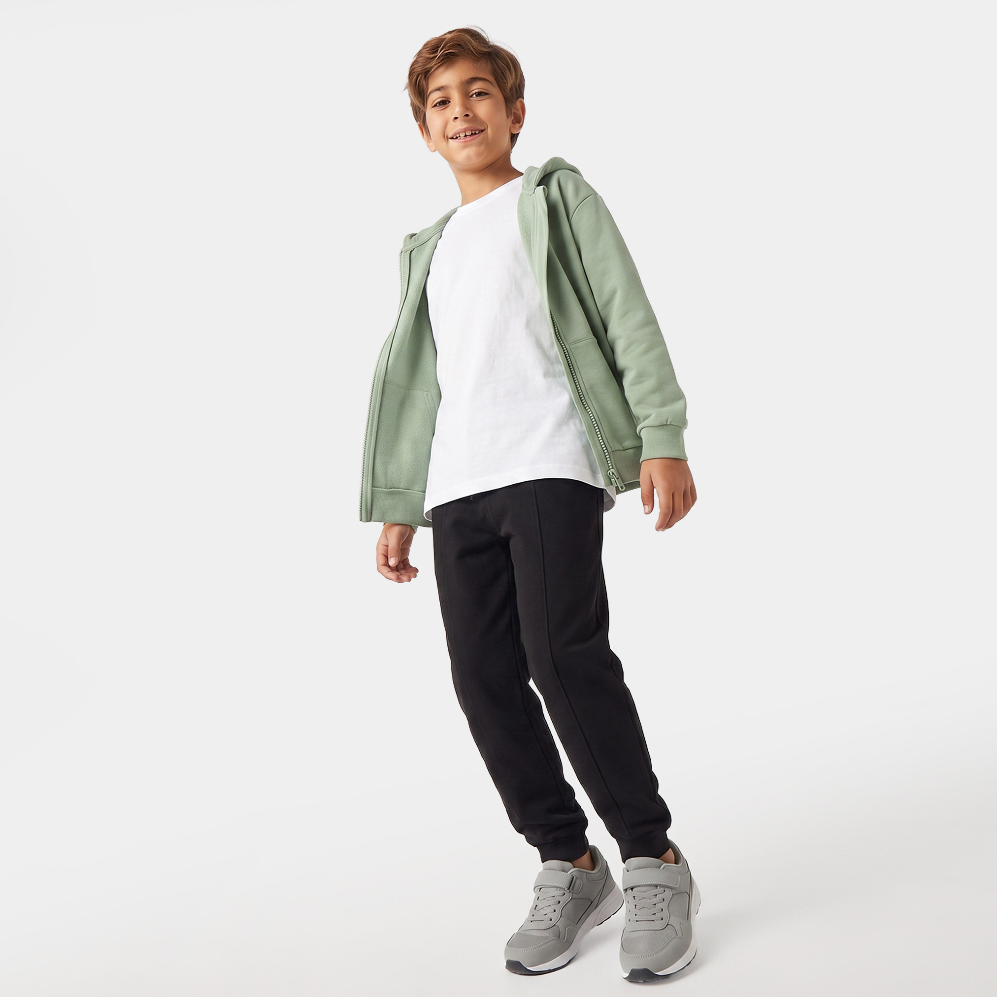 هودي بسحاب وأكمام طويلة من جونيورز-boys-clothing-winterwear-sweatshirts-image-5