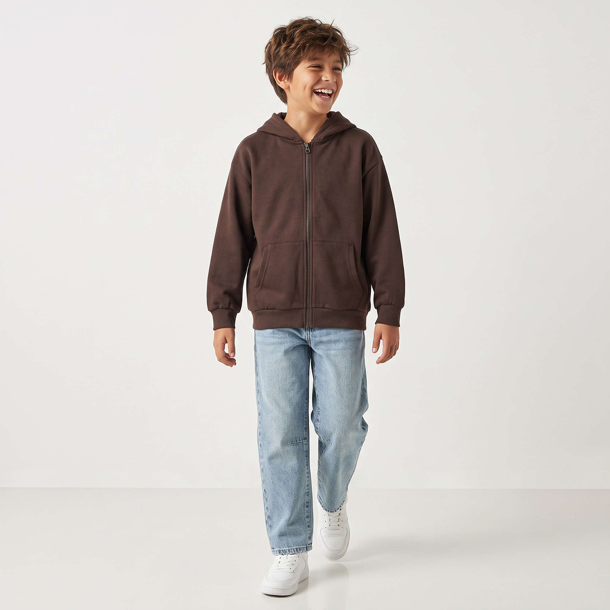 هودي بأكمام طويلة وجيب كنغر من جونيورز-boys-clothing-winterwear-sweatshirts-image-3