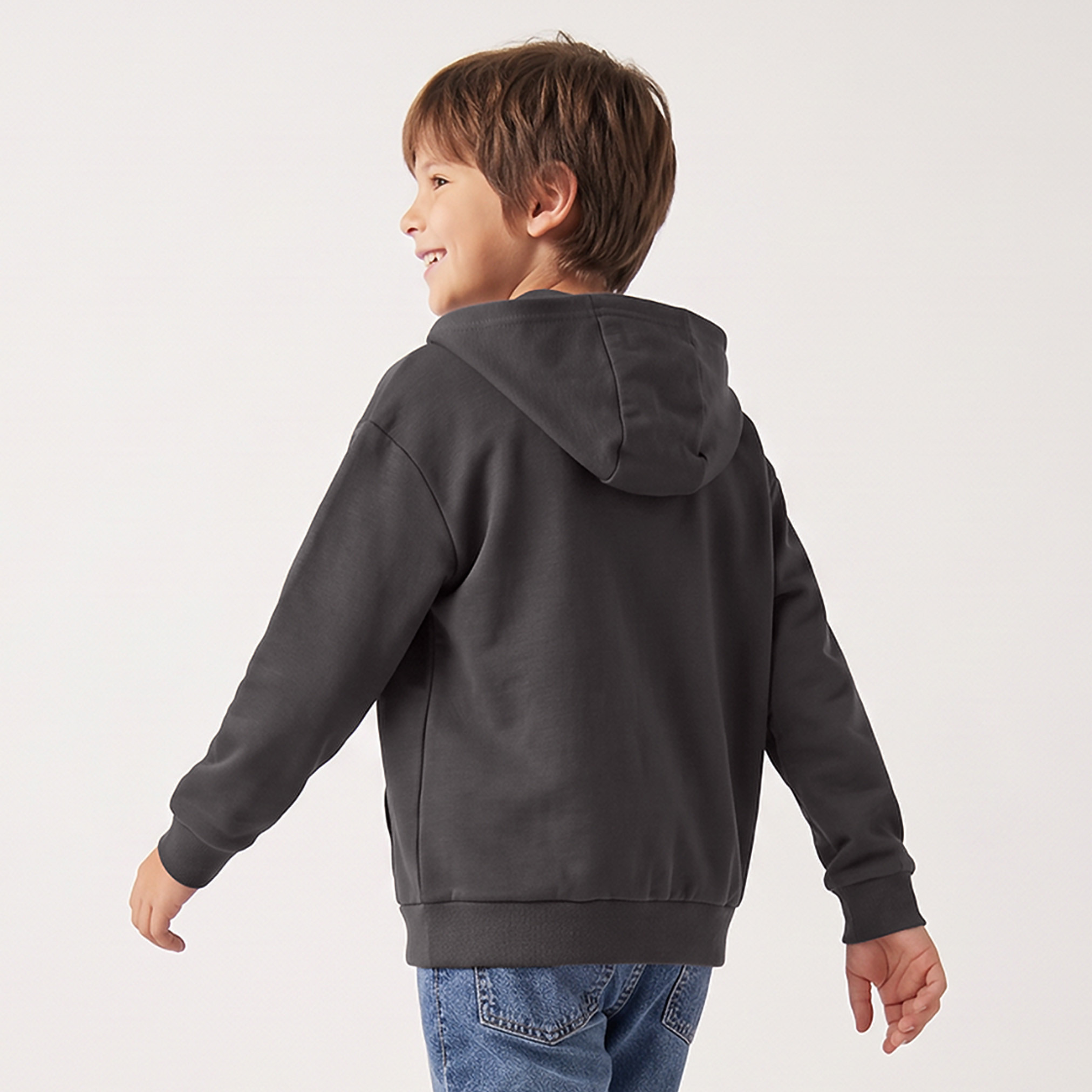 Juniors Hooded Sweatshirt with Long Sleeves-boys-clothing-winterwear-sweatshirts-image-2