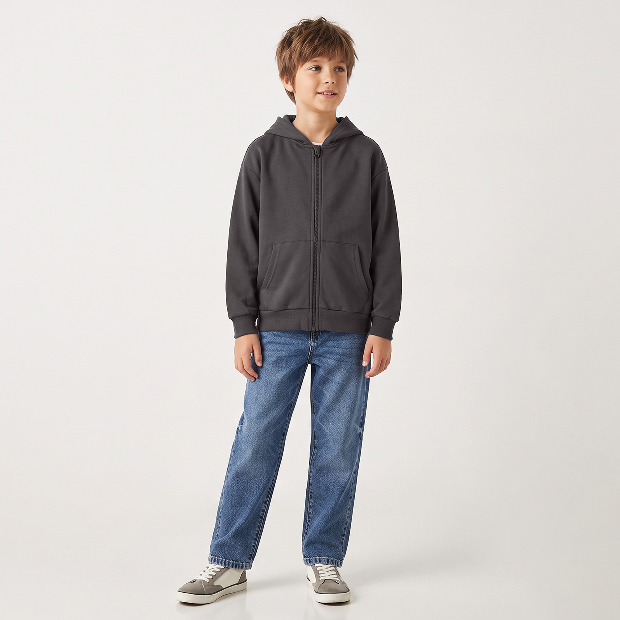Juniors Hooded Sweatshirt with Long Sleeves-boys-clothing-winterwear-sweatshirts-image-3