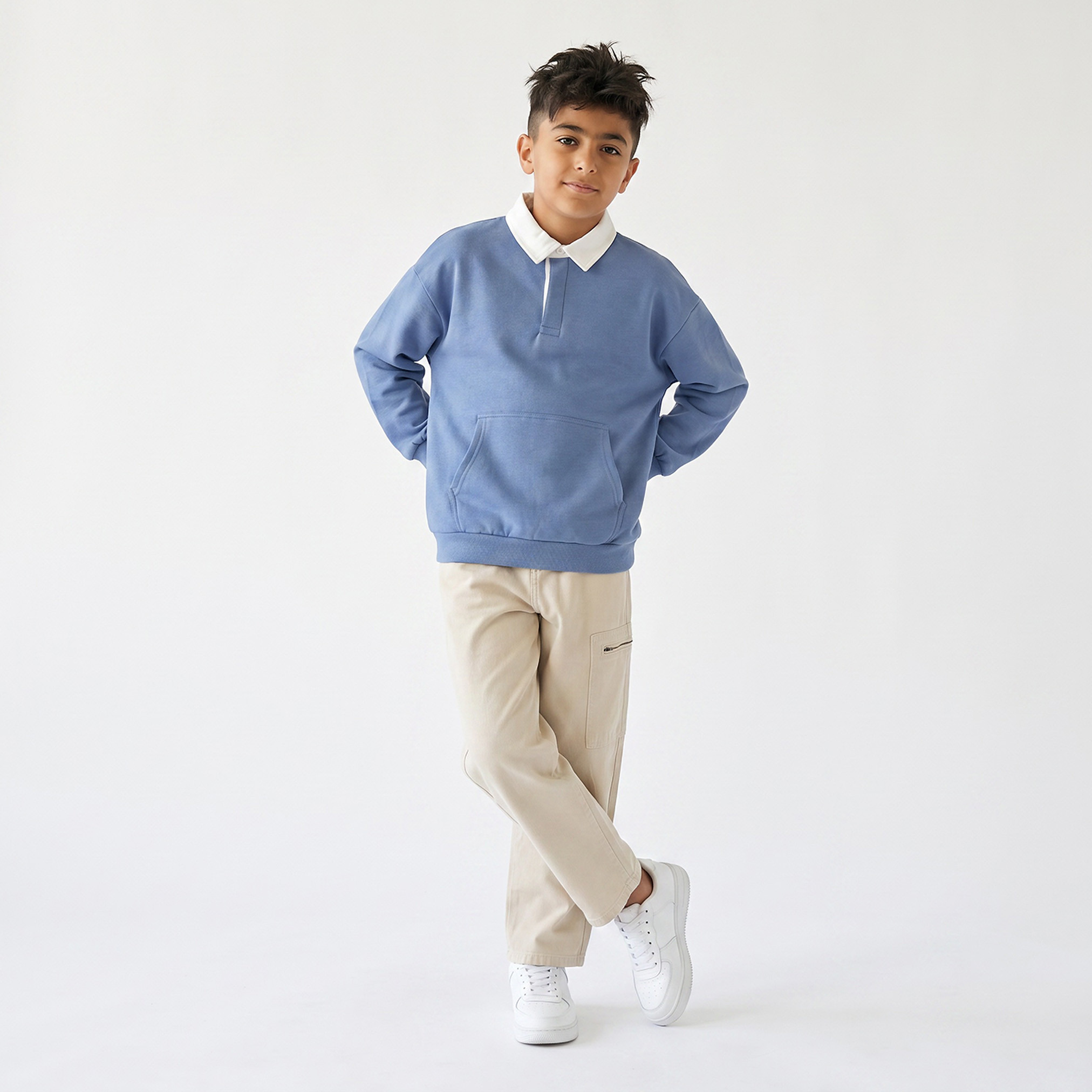 سويت شيرت بياقة وأكمام طويلة من جونيورز-boys-clothing-winterwear-sweatshirts-image-3