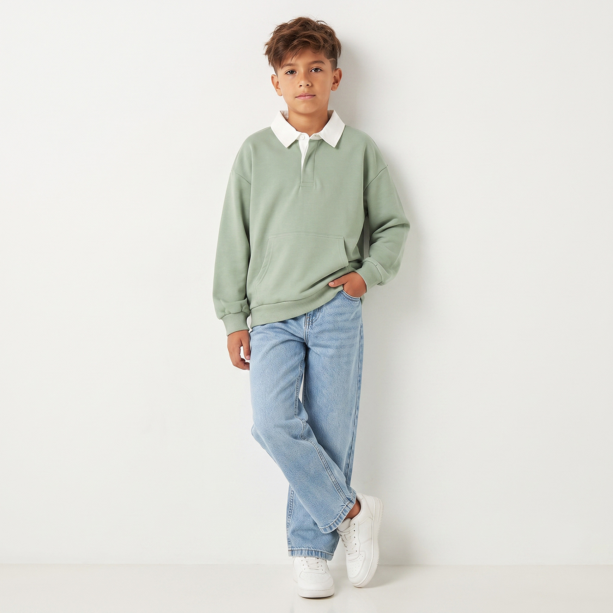 سويت شيرت بياقة وأكمام طويلة من جونيورز-boys-clothing-winterwear-sweatshirts-image-2