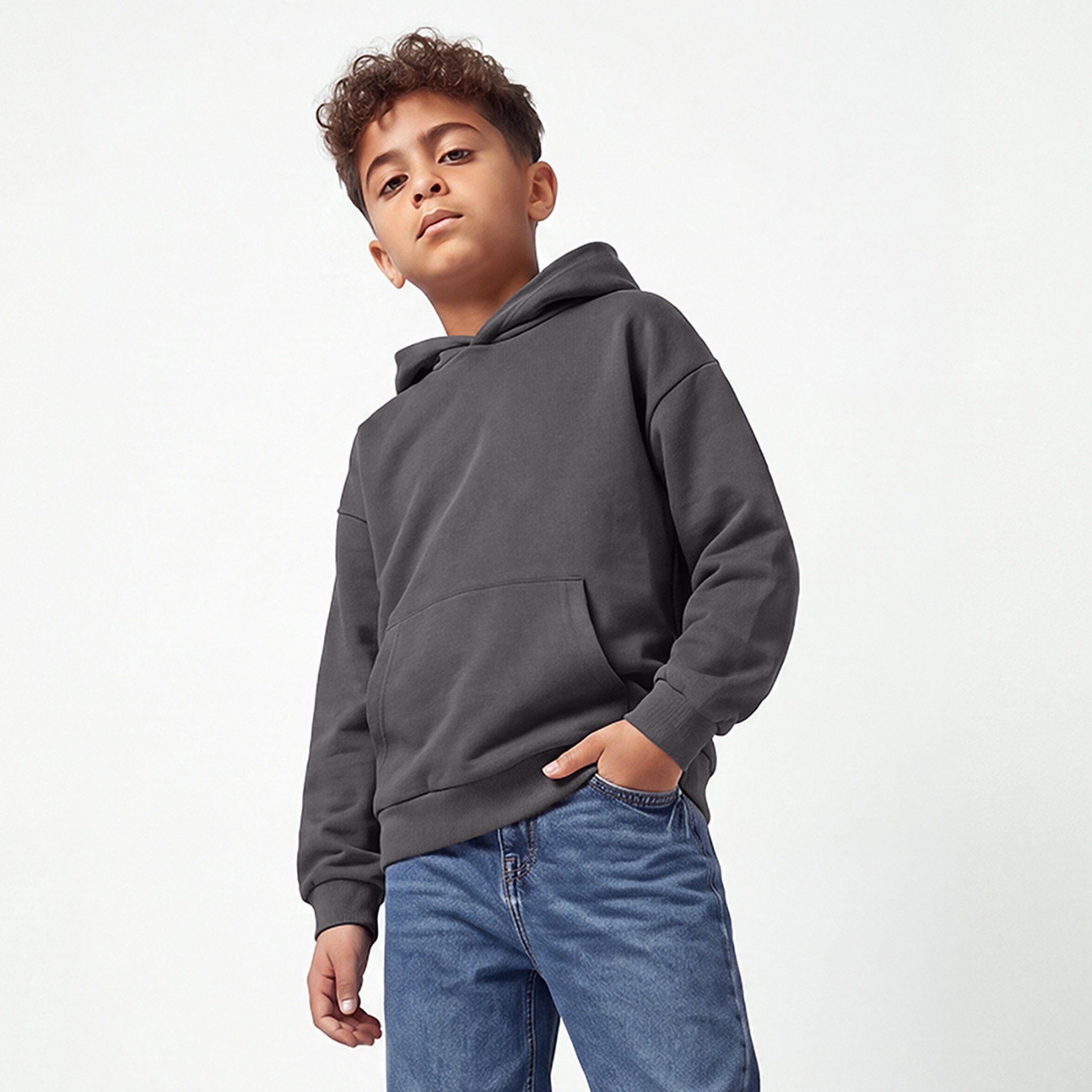 سويت شيرت بغطاء رأس وأكمام طويلة من جونيورز-boys-clothing-winterwear-sweatshirts-image-1