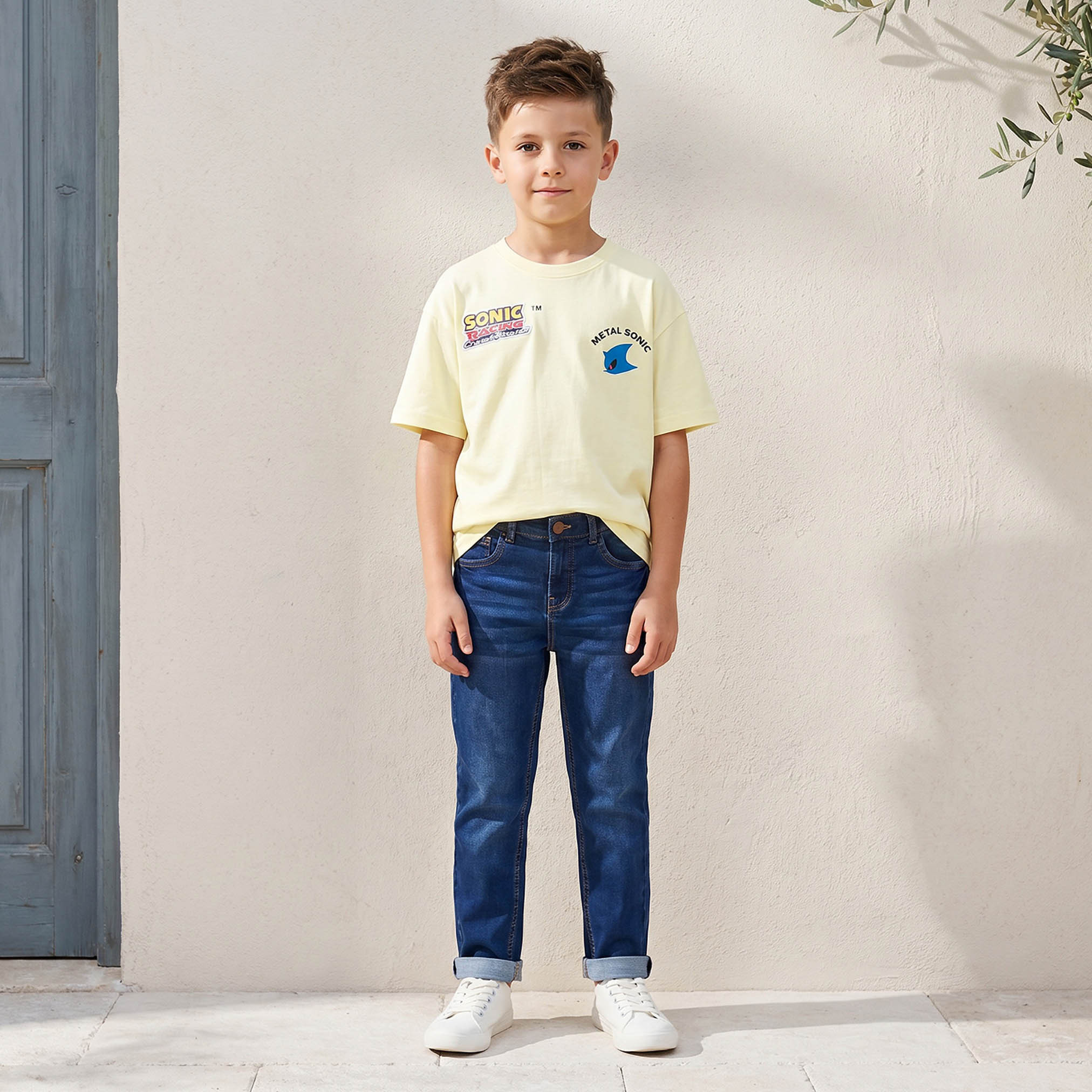 Juniors Jeans with Turn-Up Hem-boys-clothing-bottoms-jeans-image-2