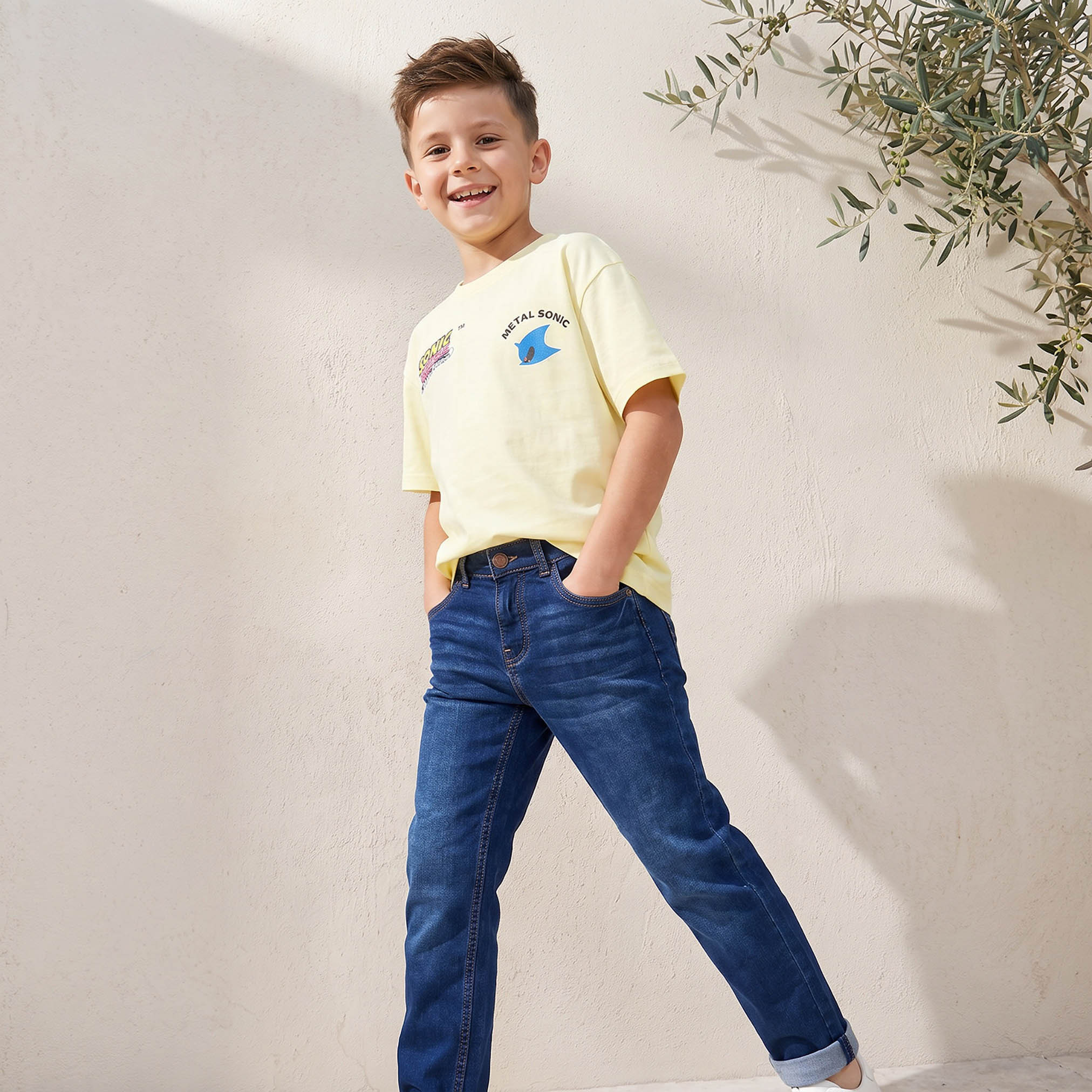 Juniors Jeans with Turn-Up Hem-boys-clothing-bottoms-jeans-image-6