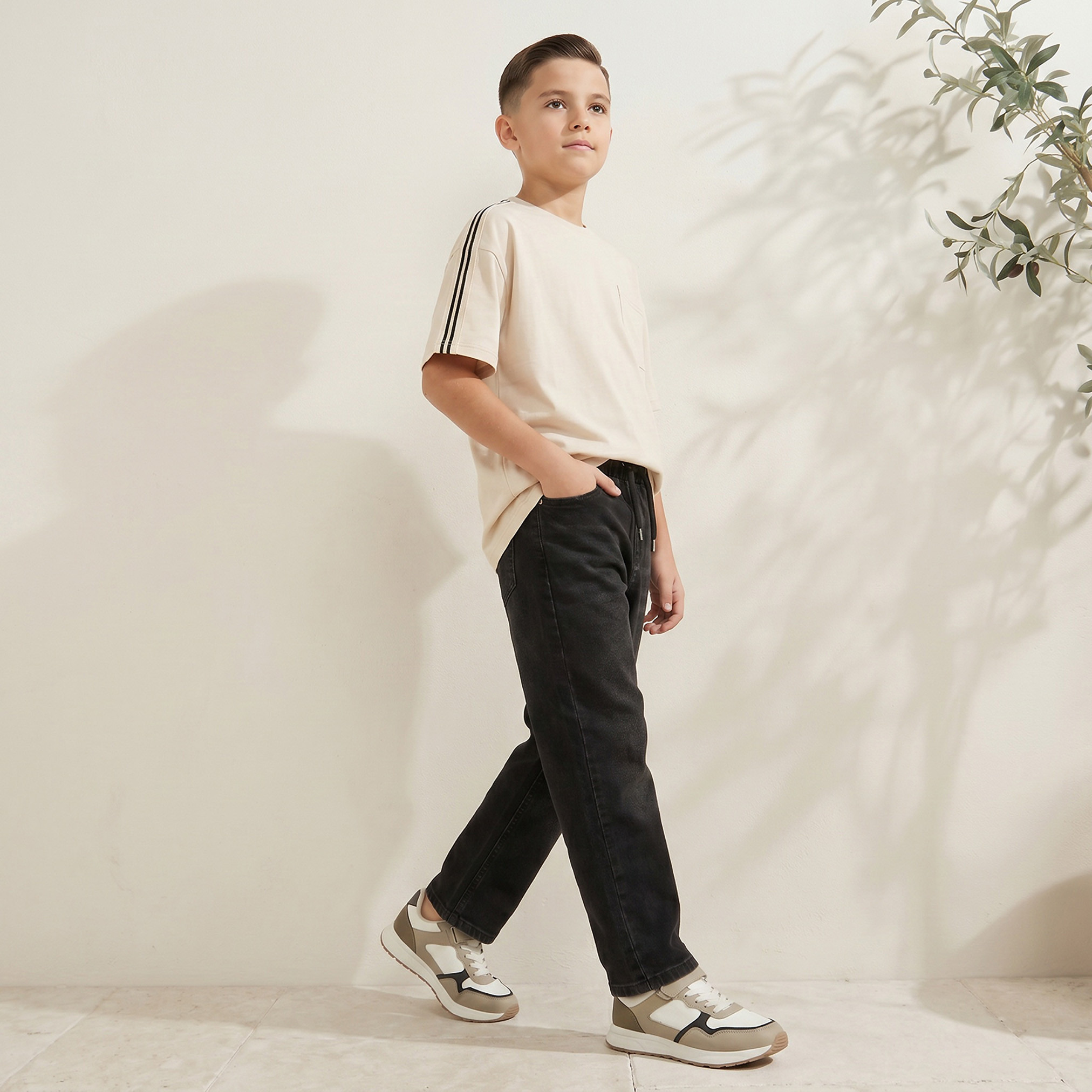 Juniors Crew Neck Short Sleeves T-shirt with Pocket-boys-clothing-tshirtsandpolos-image-2