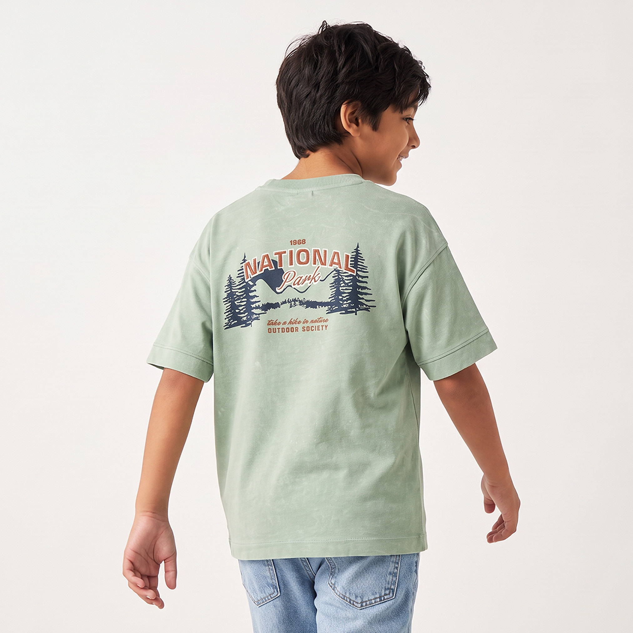 تيشيرت بياقة ضيقة وأكمام قصيرة من جونيورز-boys-clothing-tshirtsandpolos-image-2