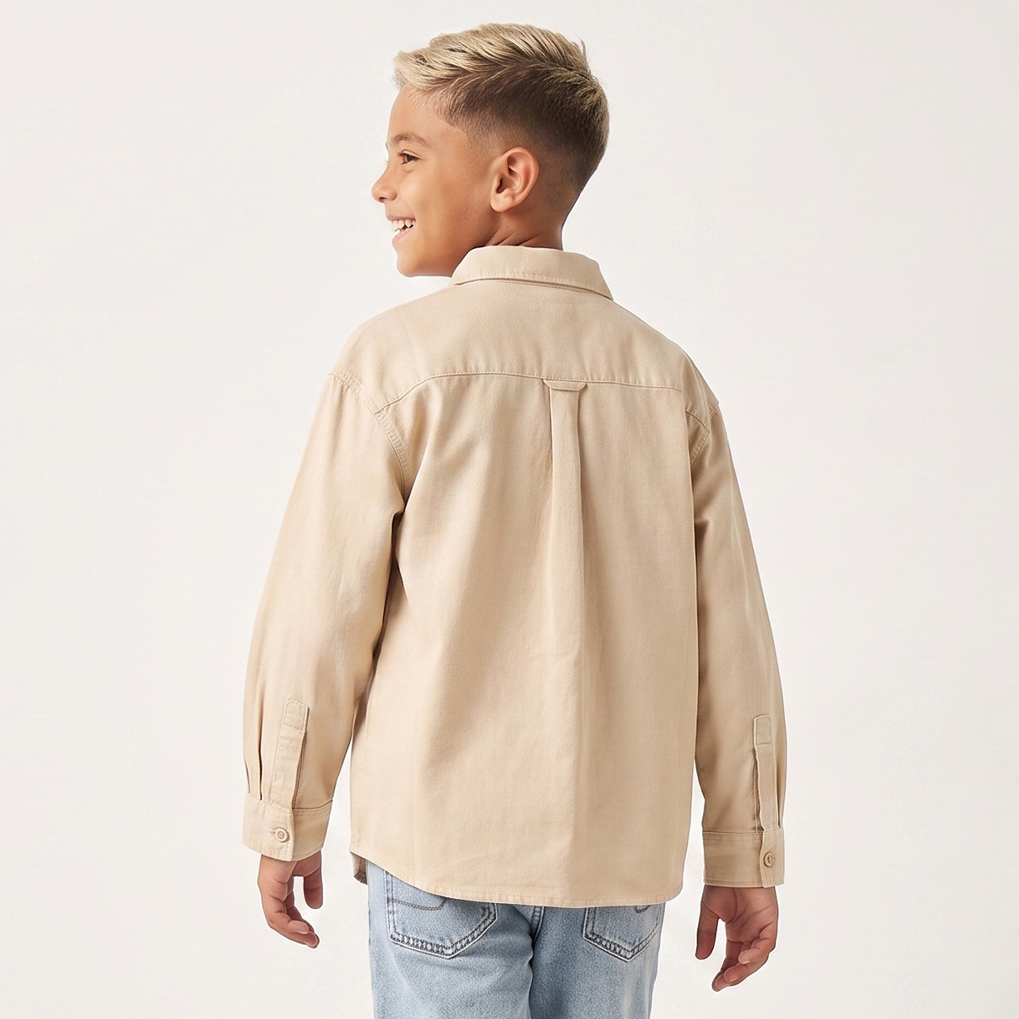 قميص بأكمام طويلة وتطريزات رياضية من جونيورز-boys-clothing-shirts-image-3