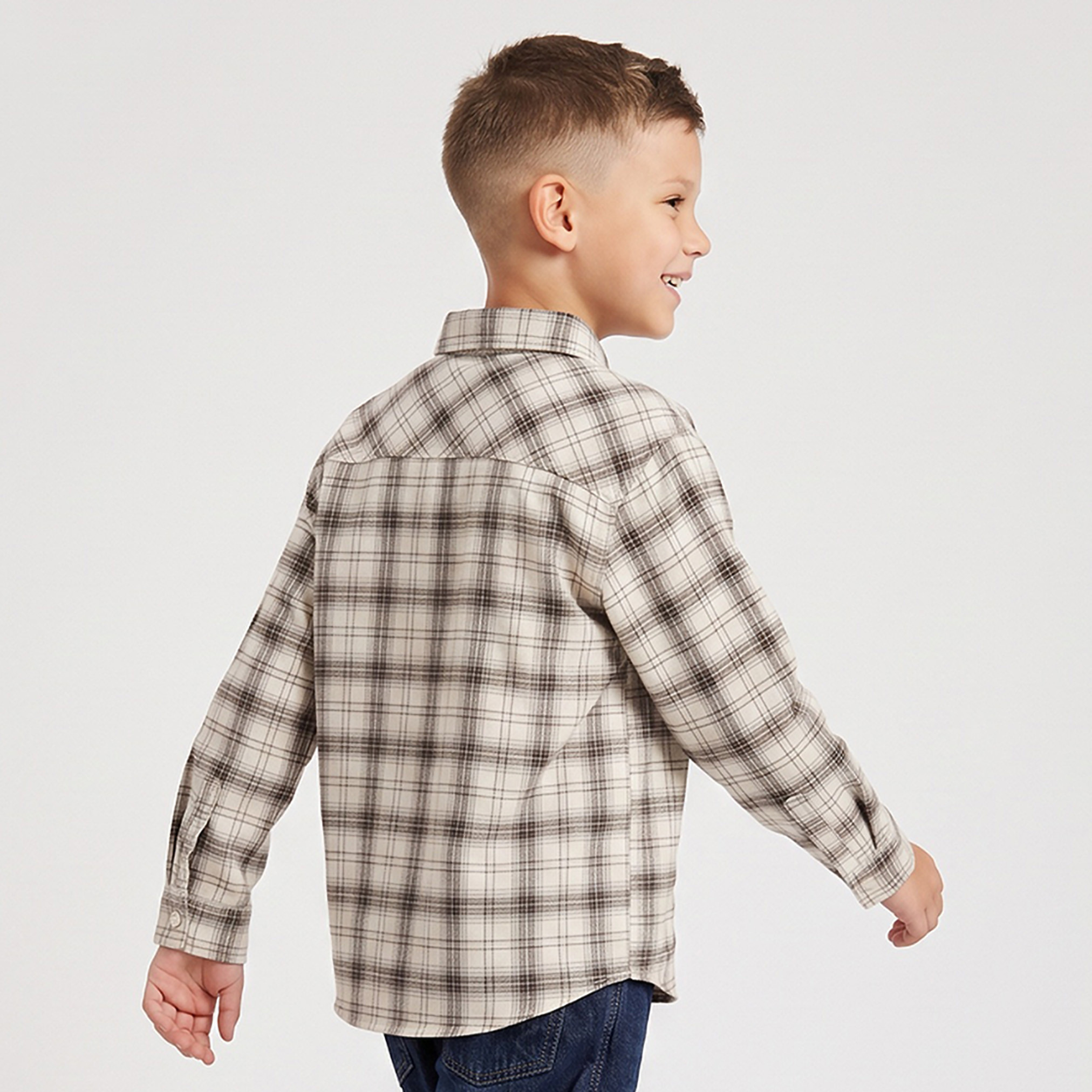 قميص كاروهات بأكمام طويلة من جونيورز-boys-clothing-shirts-image-2