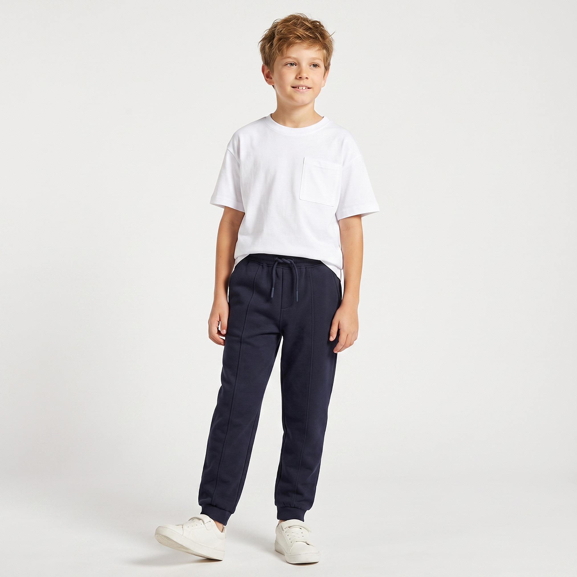 Juniors Elasticated Drawstring Joggers with Pockets-boys-clothing-bottoms-joggersandtrackpants-image-3