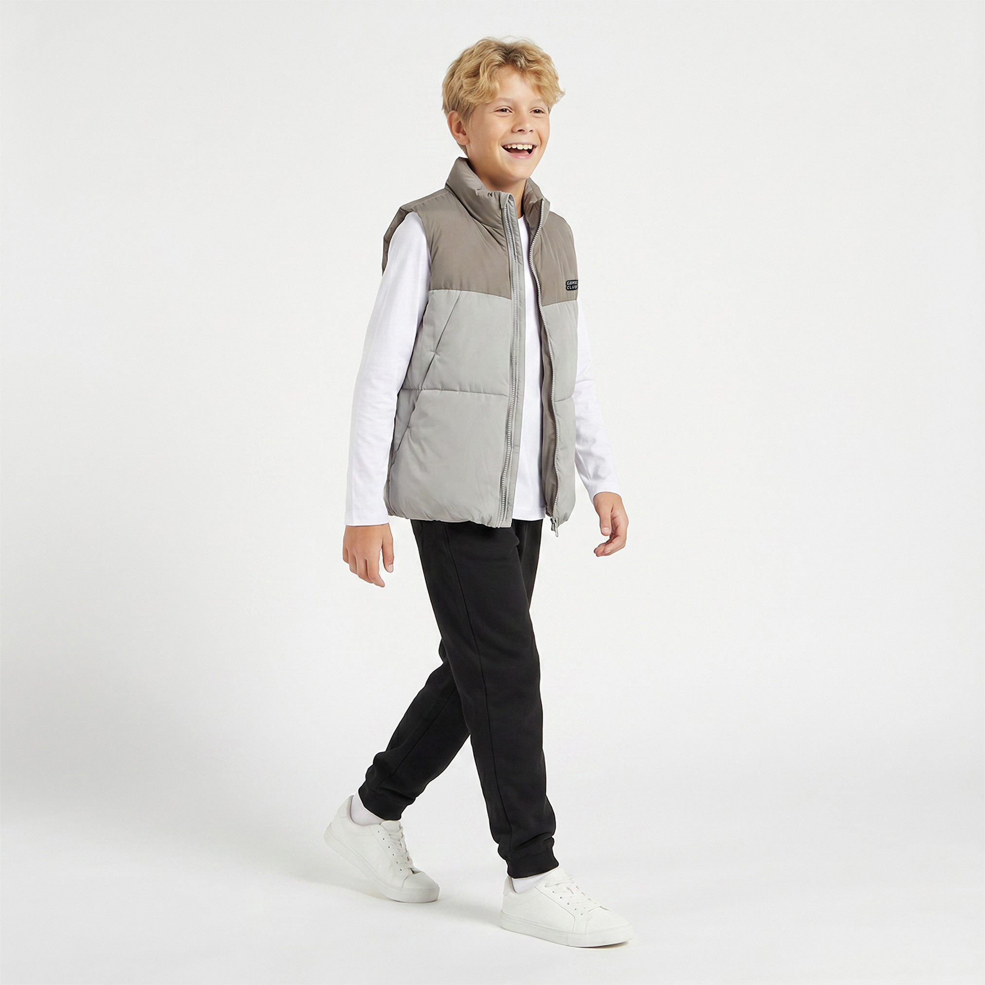 Juniors Colourblock Gilet with Zip Closure-boys-clothing-jacketsandcoats-image-5