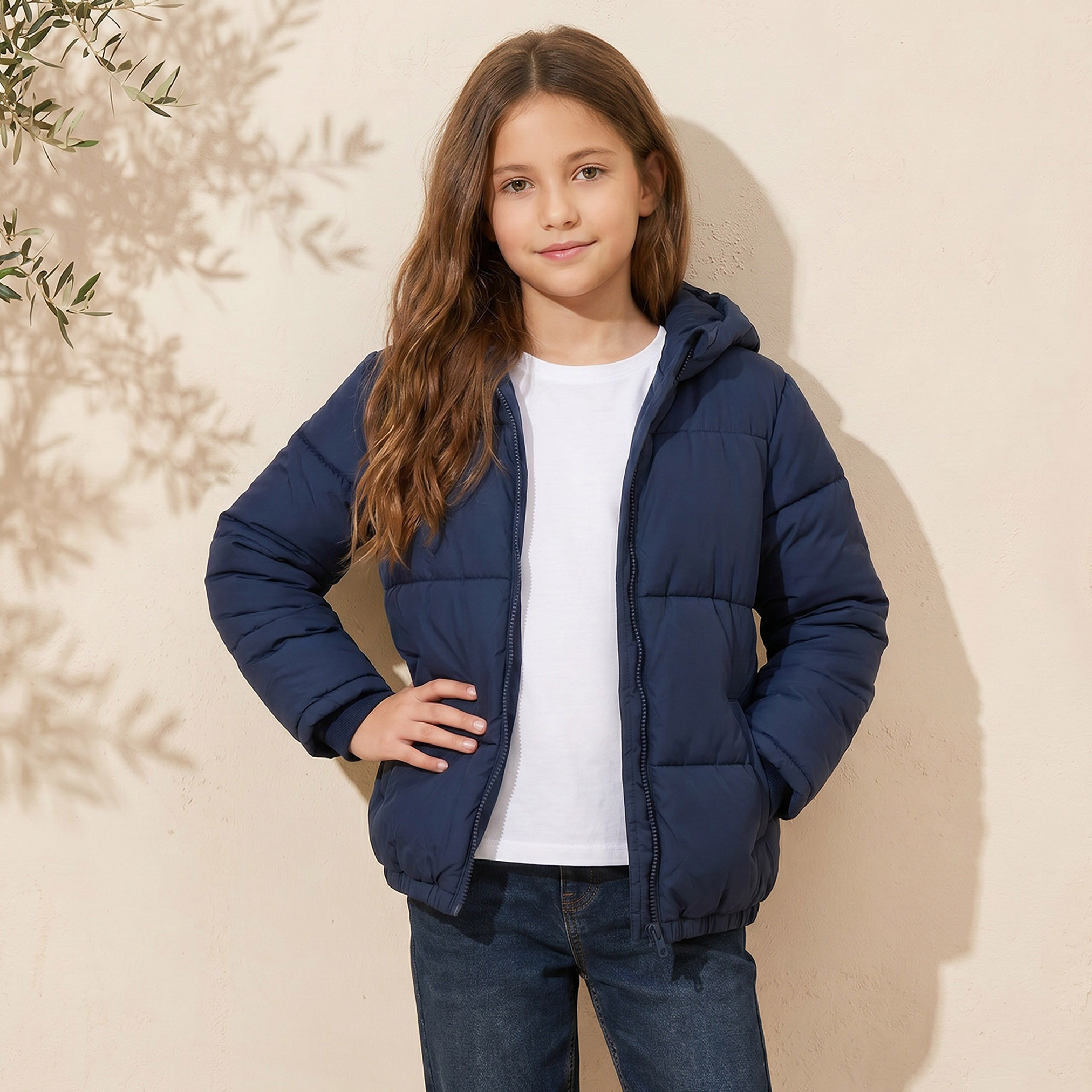 جاكيت منفوخ مبطن بقبعة وسحاب إغلاق من جونيورز-boys-clothing-jacketsandcoats-image-1