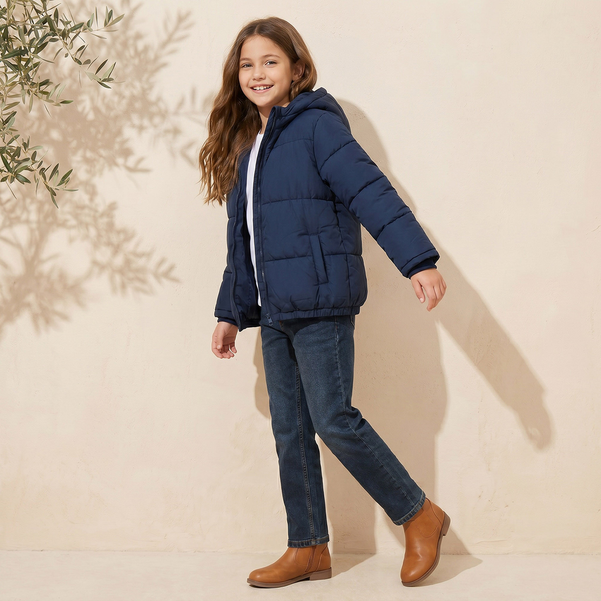 جاكيت منفوخ مبطن بقبعة وسحاب إغلاق من جونيورز-boys-clothing-jacketsandcoats-image-2