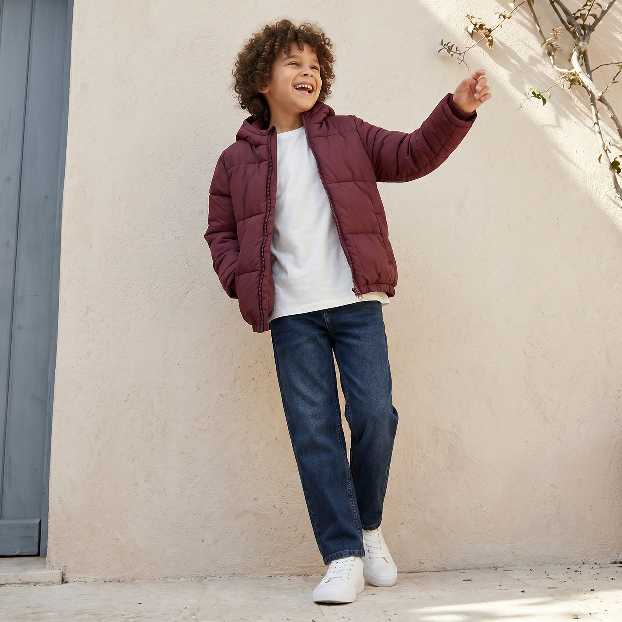 جاكيت منفوخ مبطن بقبعة وسحاب إغلاق من جونيورز-boys-clothing-jacketsandcoats-image-5