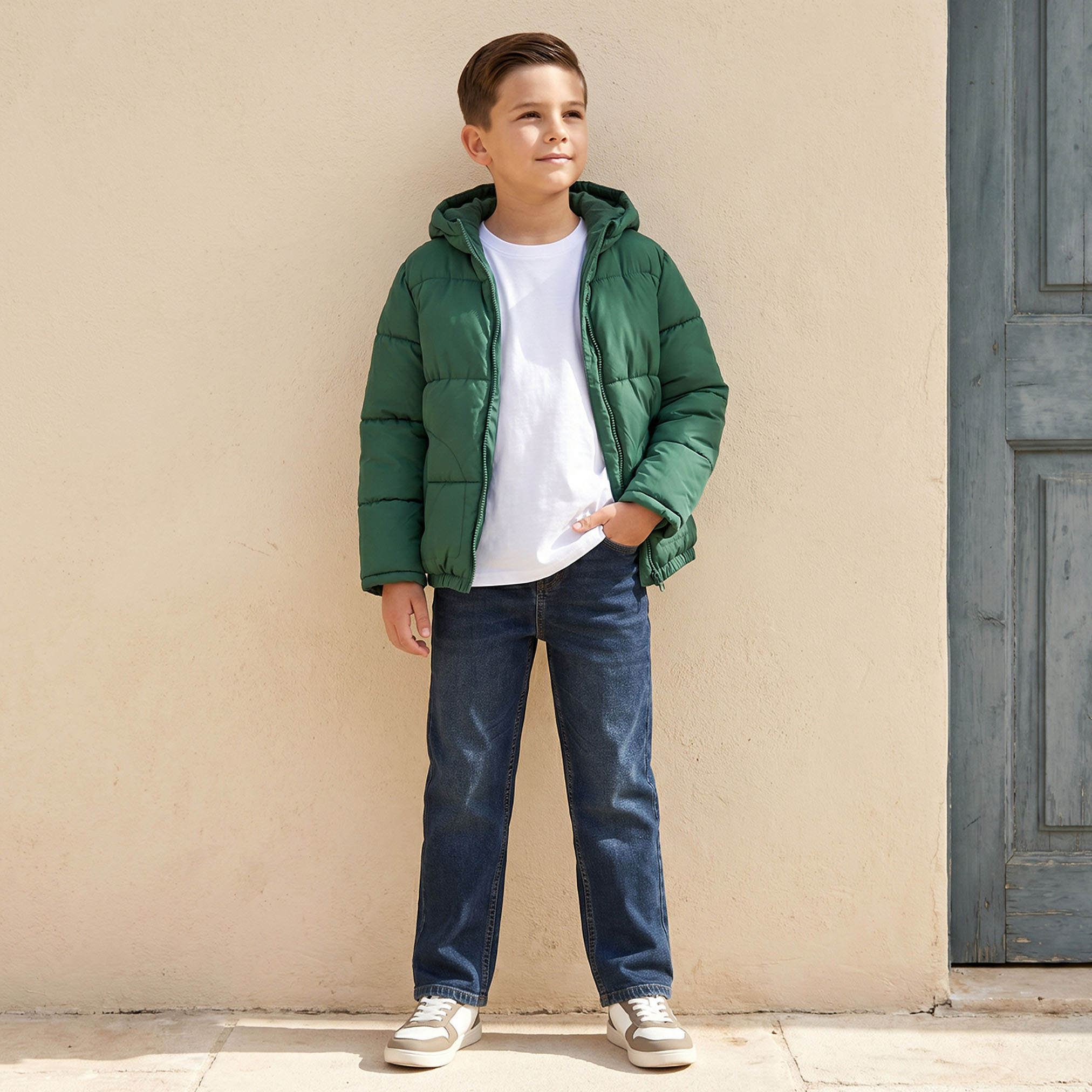 جاكيت منفوخ مبطن بقبعة وسحاب إغلاق من جونيورز-boys-clothing-jacketsandcoats-image-2