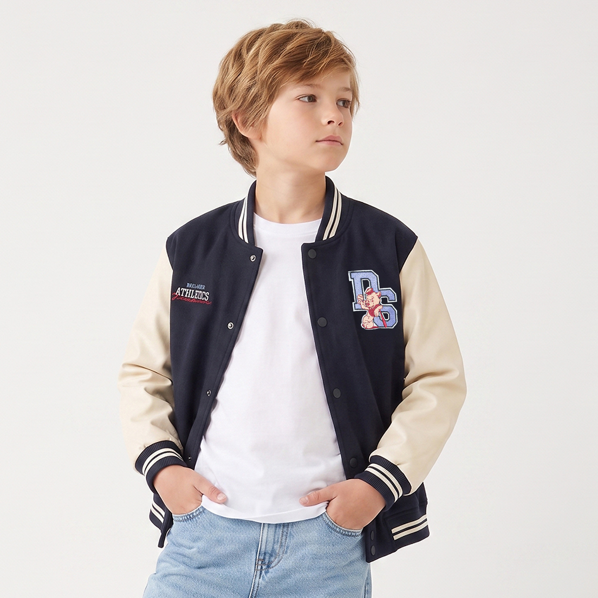Juniors Varsity Print Bomber Jacket with Button Closure-boys-clothing-jacketsandcoats-image-1