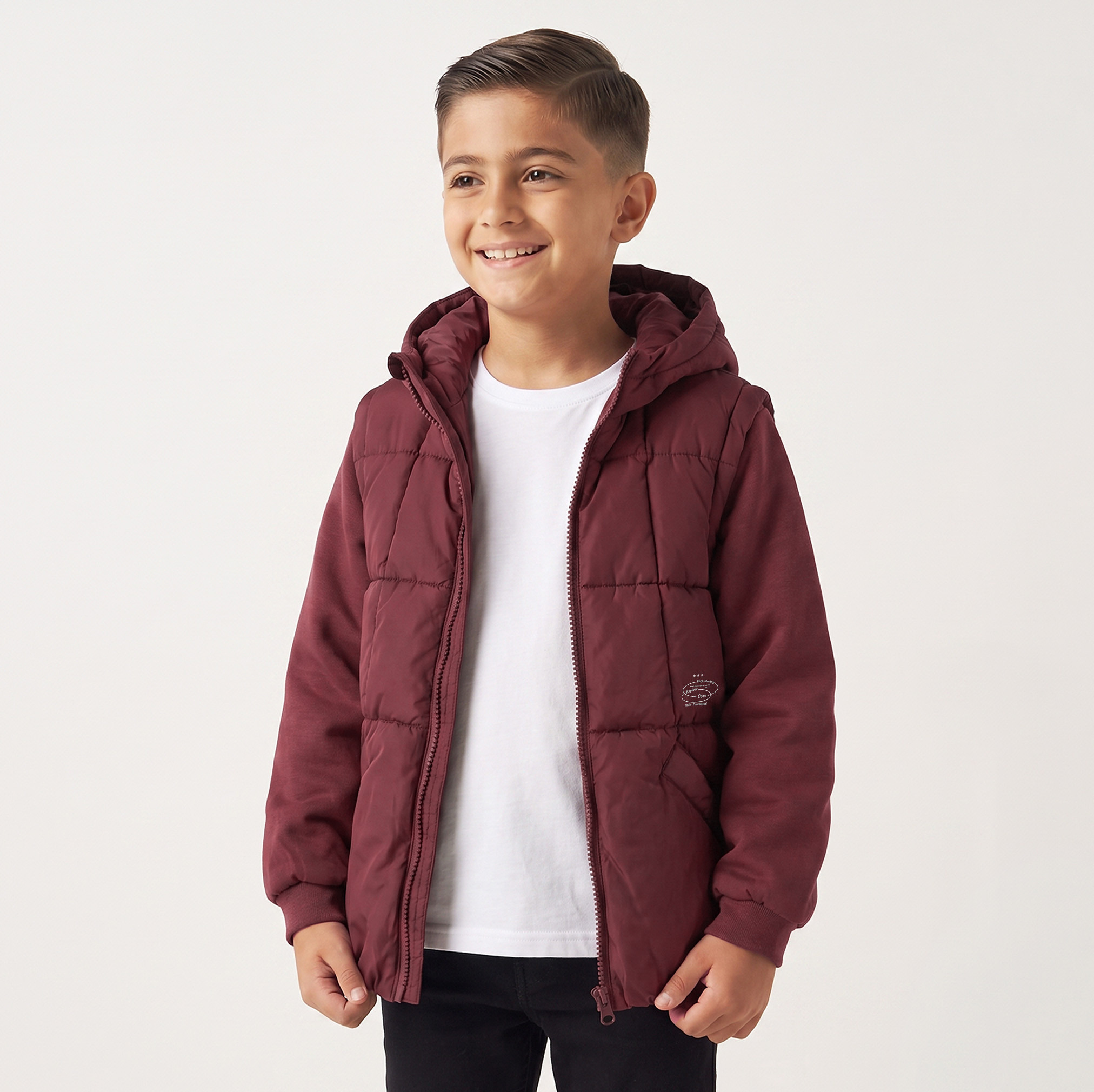 جاكيت مبطن بغطاء رأس وجيوب من جونيورز-boys-clothing-jacketsandcoats-image-1