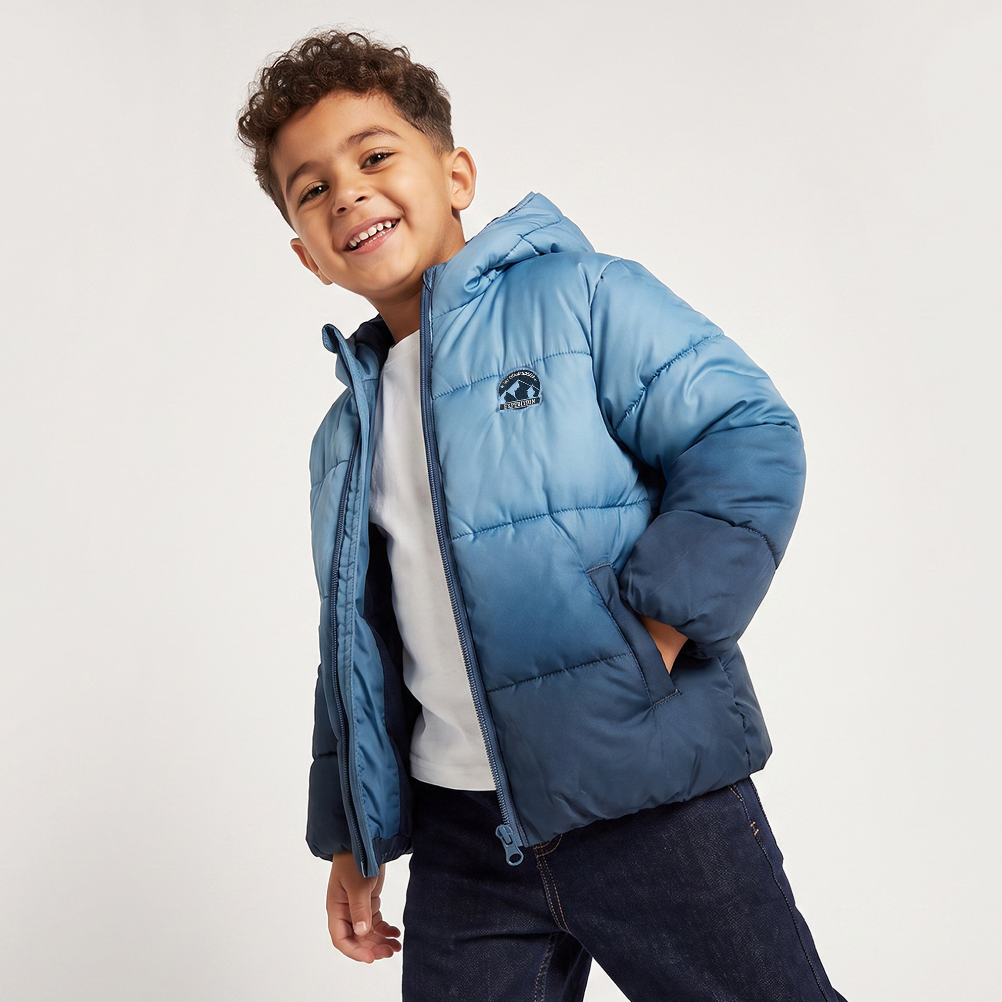 Juniors Ombre Puffer Jacket with Zip Closure-boys-clothing-jacketsandcoats-image-1