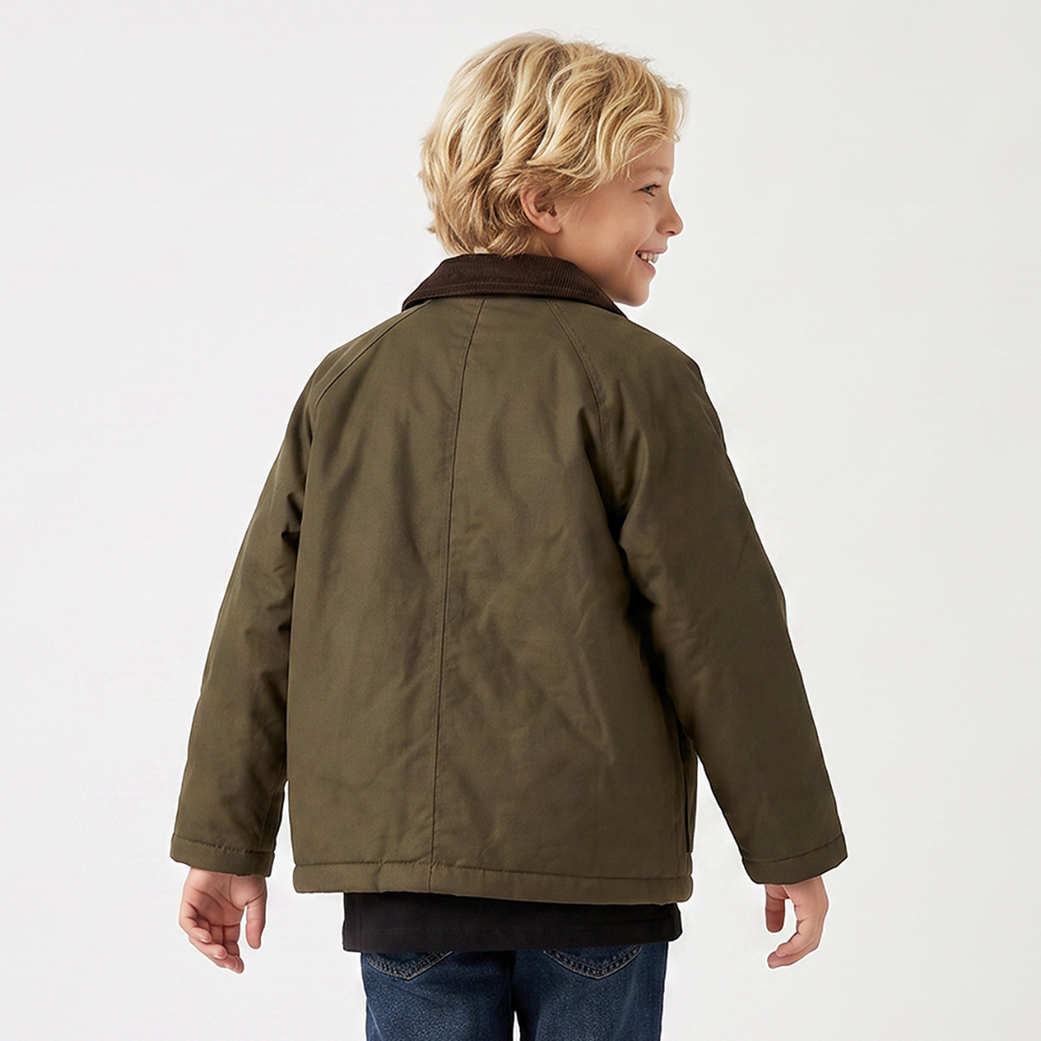 جاكيت بياقة وأكمام طويلة وسحاب إغلاق من جونيورز-boys-clothing-jacketsandcoats-image-3