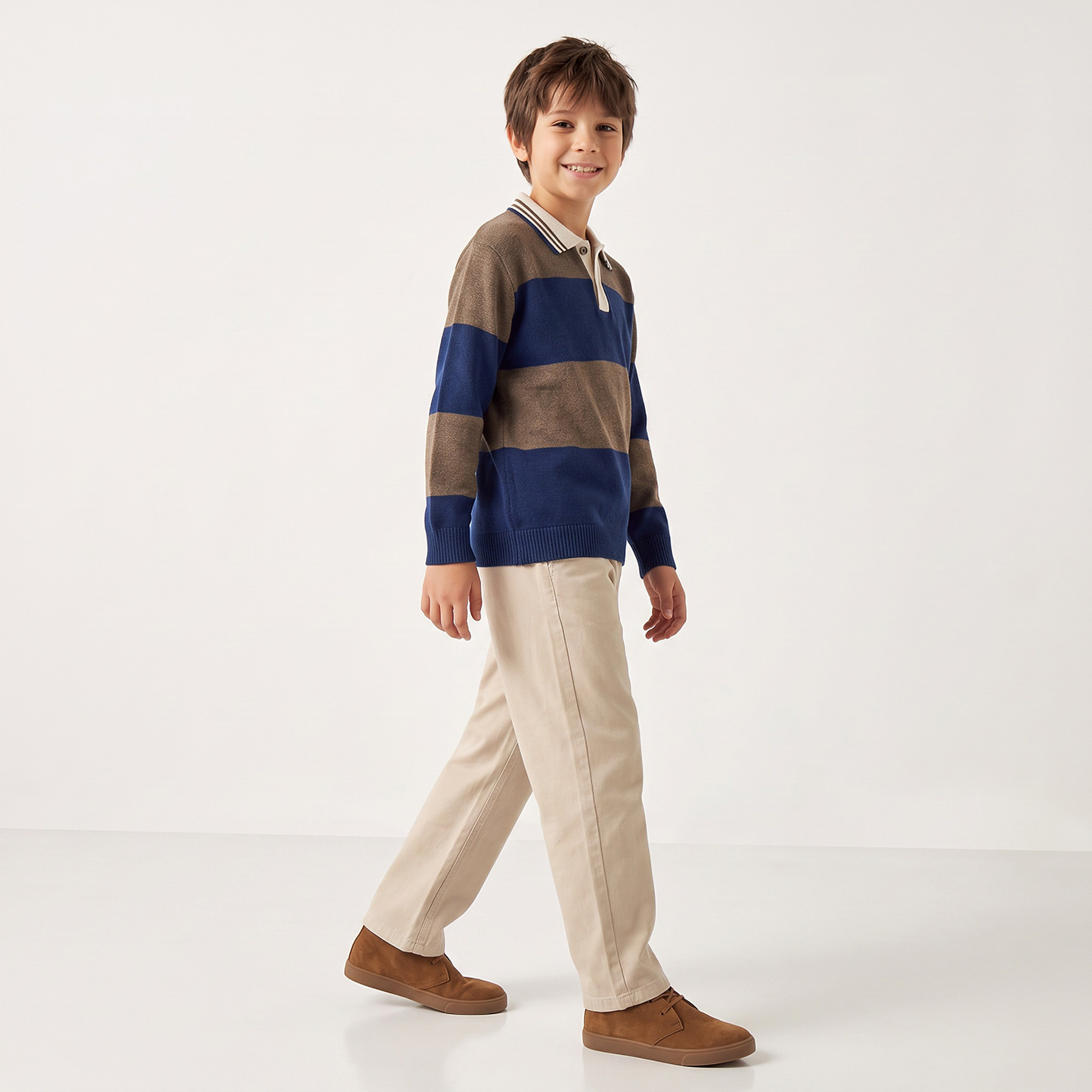 Juniors Striped Sweater with Long Sleeves-boys-clothing-jumpersandcardigans-image-5