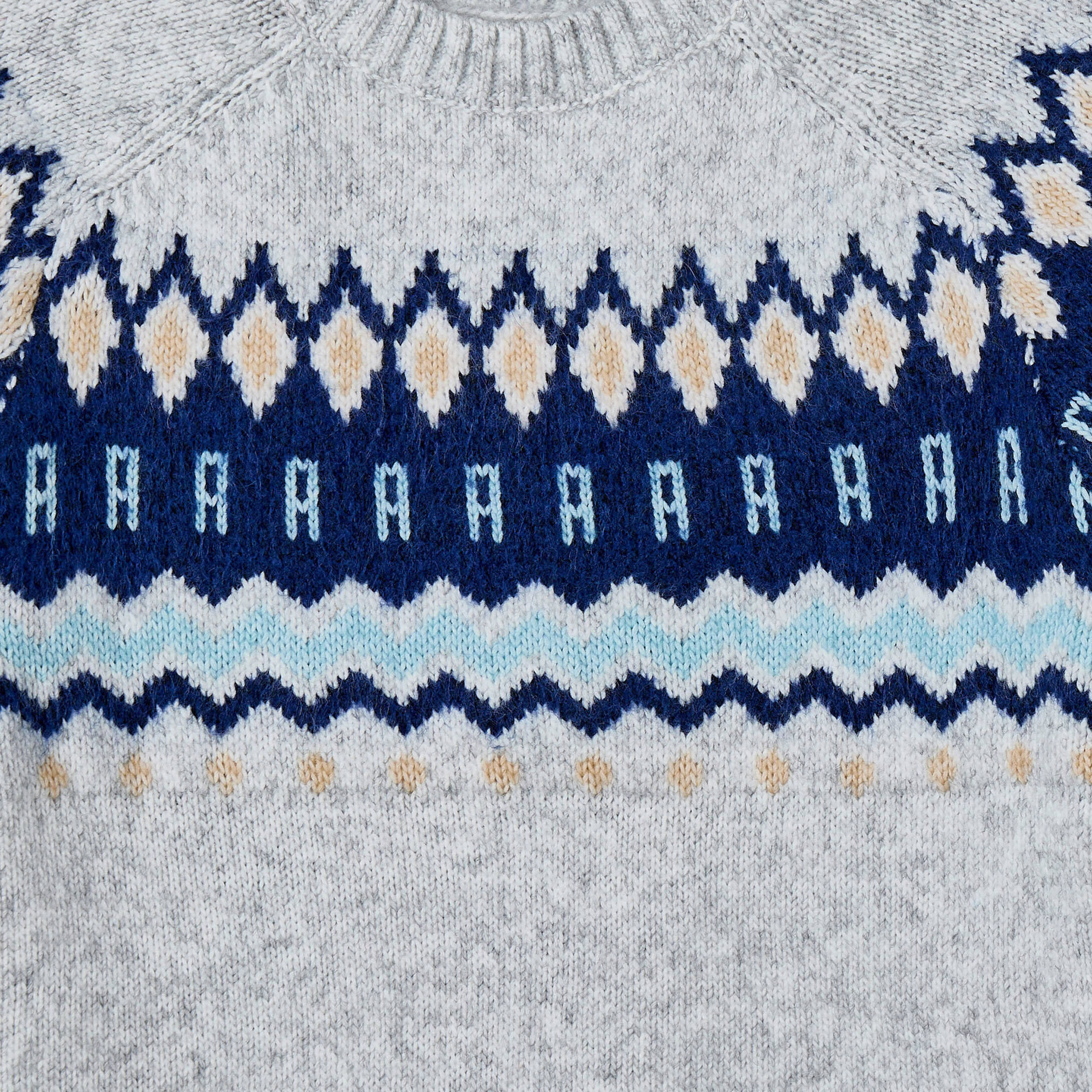 كنزة محبوكة بأكمام طويلة وبنقشة فير آيل من جونيورز-boys-clothing-jumpersandcardigans-image-4