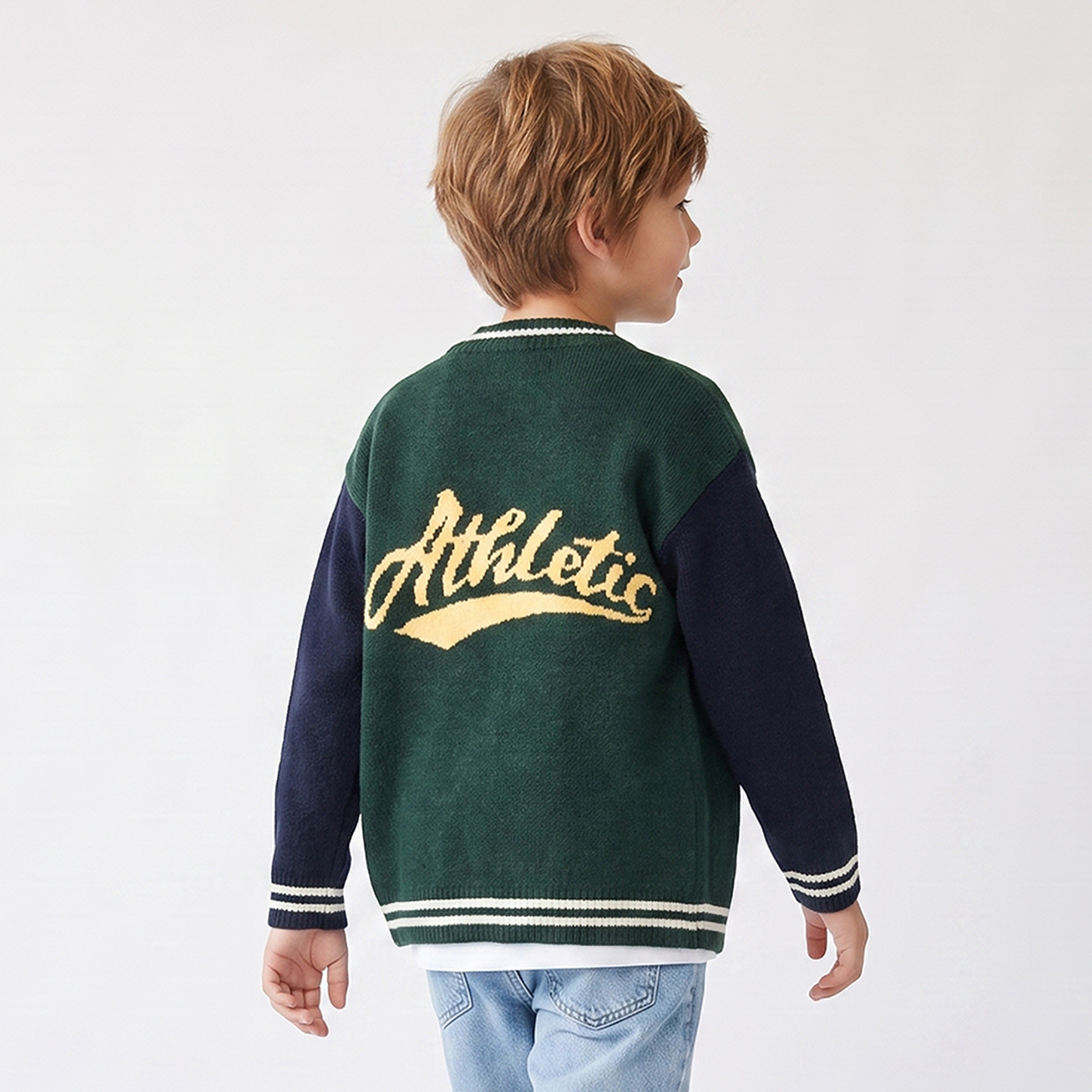 Juniors Varsity Print Cardigan with Button Closure-boys-clothing-jumpersandcardigans-image-3