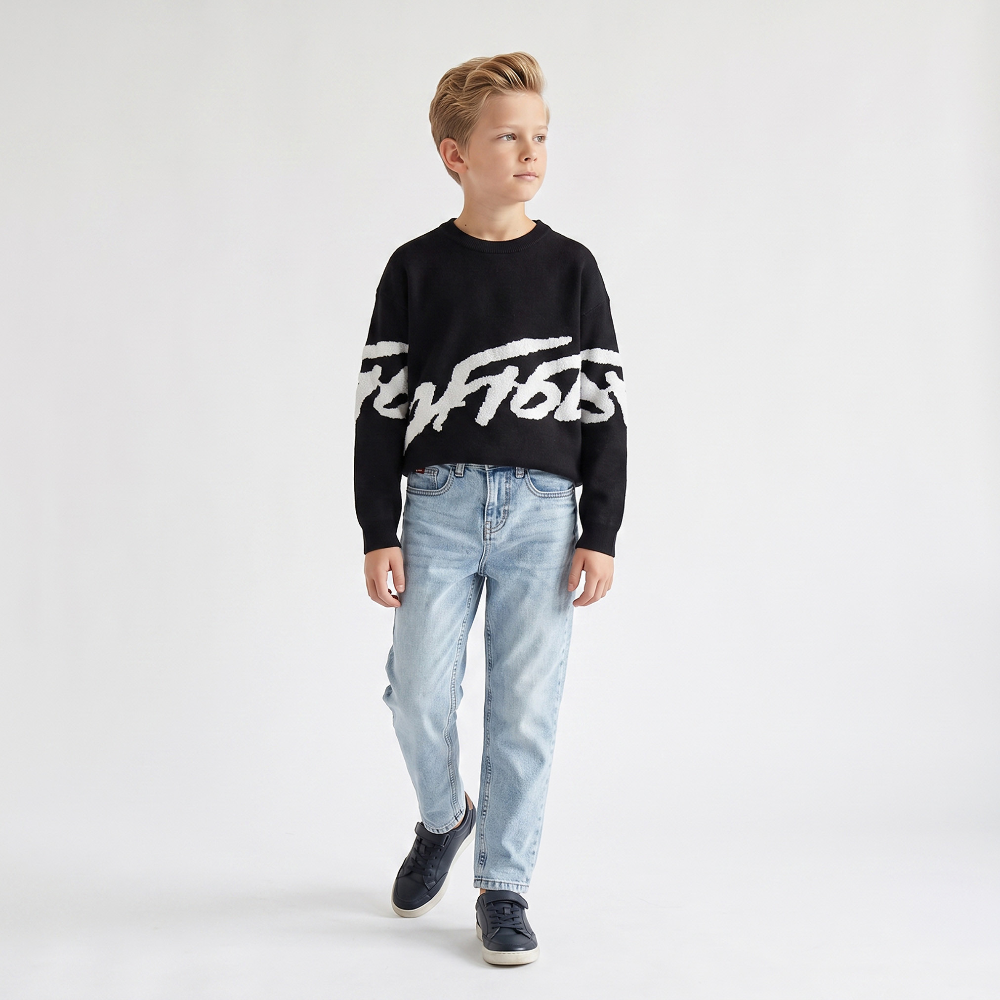 Juniors Printed Sweater with Long Sleeves-boys-clothing-jumpersandcardigans-image-5