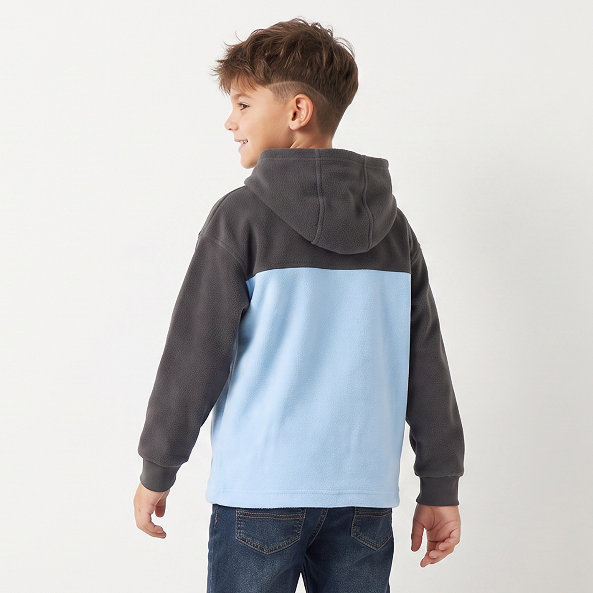 سويت شيرت بقوالب ملونة وقبعة وأكمام طويلة من جونيورز-boys-clothing-winterwear-sweatshirts-image-2