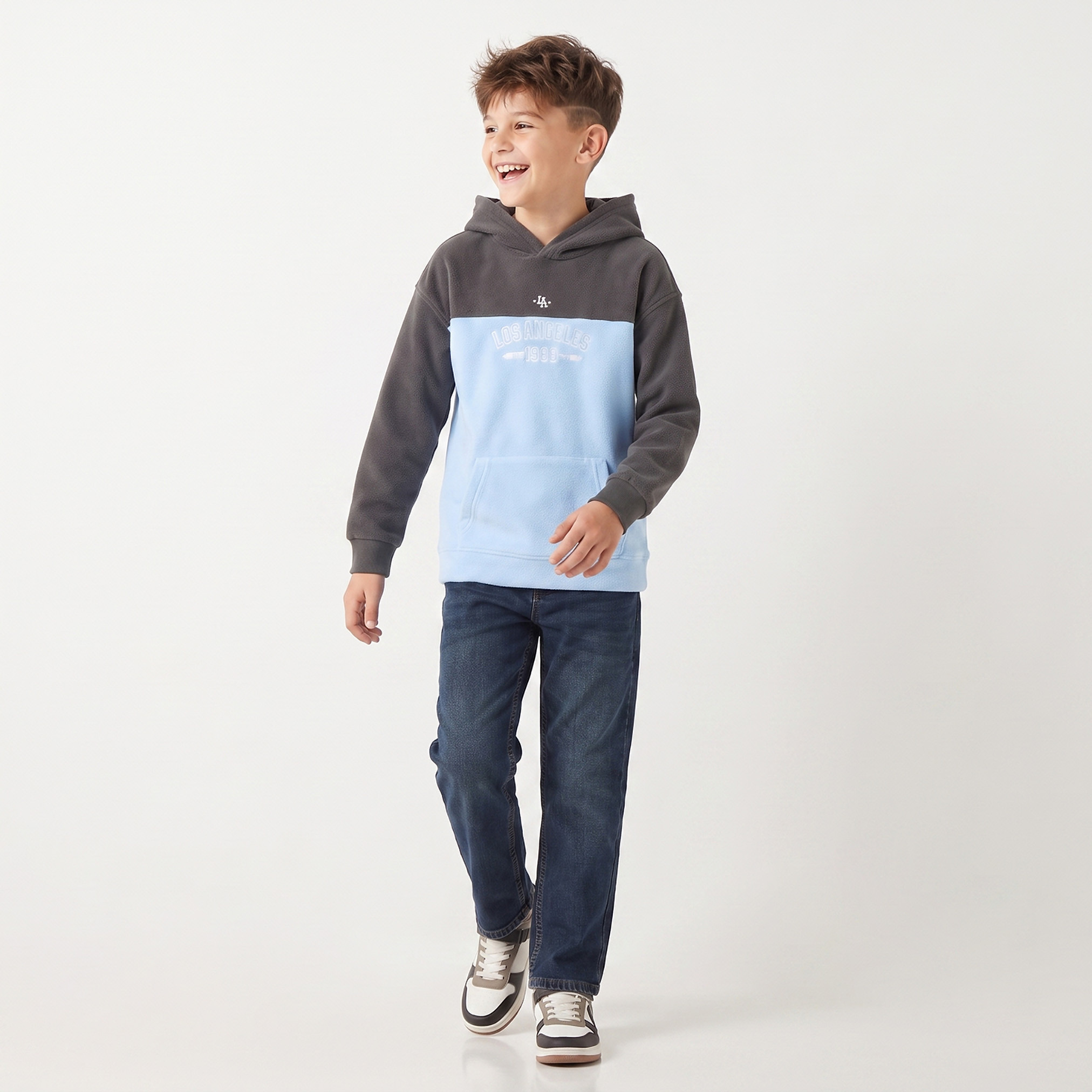 سويت شيرت بقوالب ملونة وقبعة وأكمام طويلة من جونيورز-boys-clothing-winterwear-sweatshirts-image-5