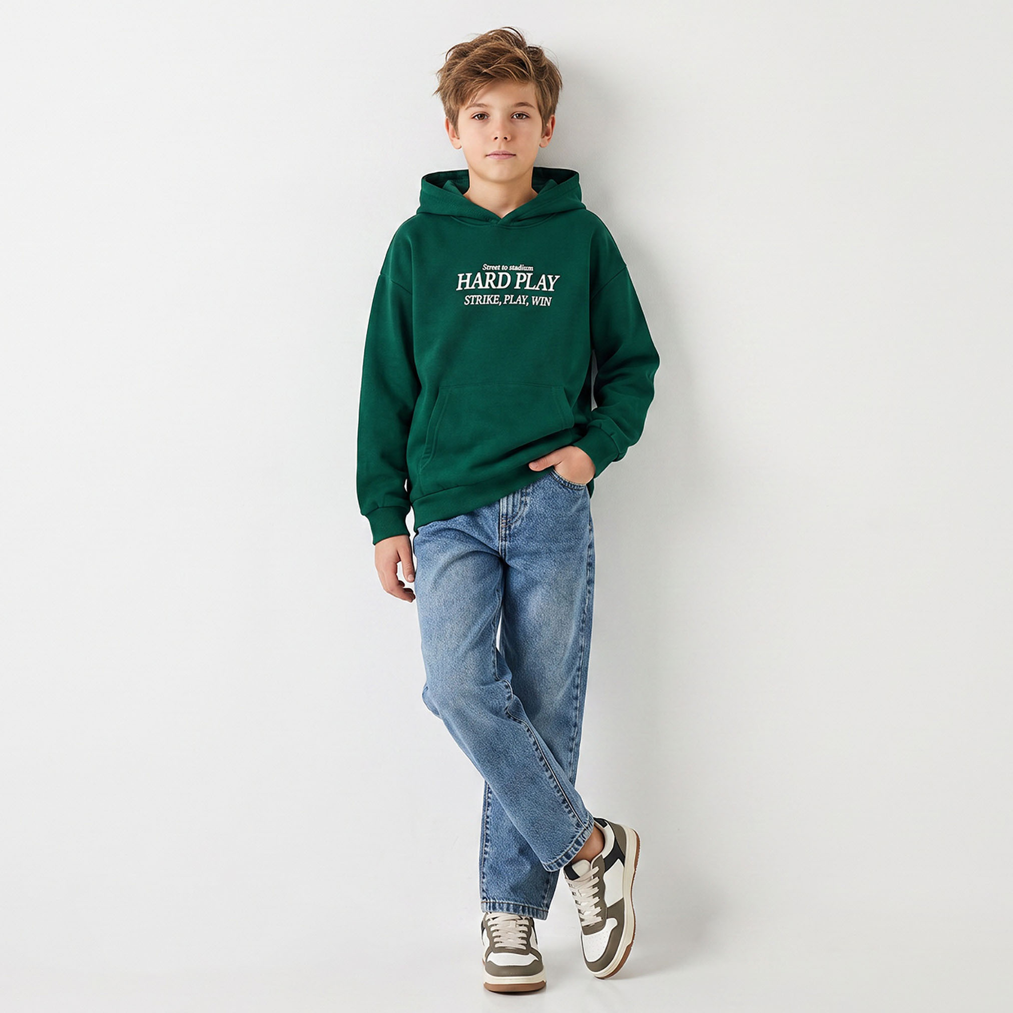 سويت شيرت بأكمام طويلة بطبعات كرة القدم الأمريكية من جونيور-boys-clothing-winterwear-sweatshirts-image-3