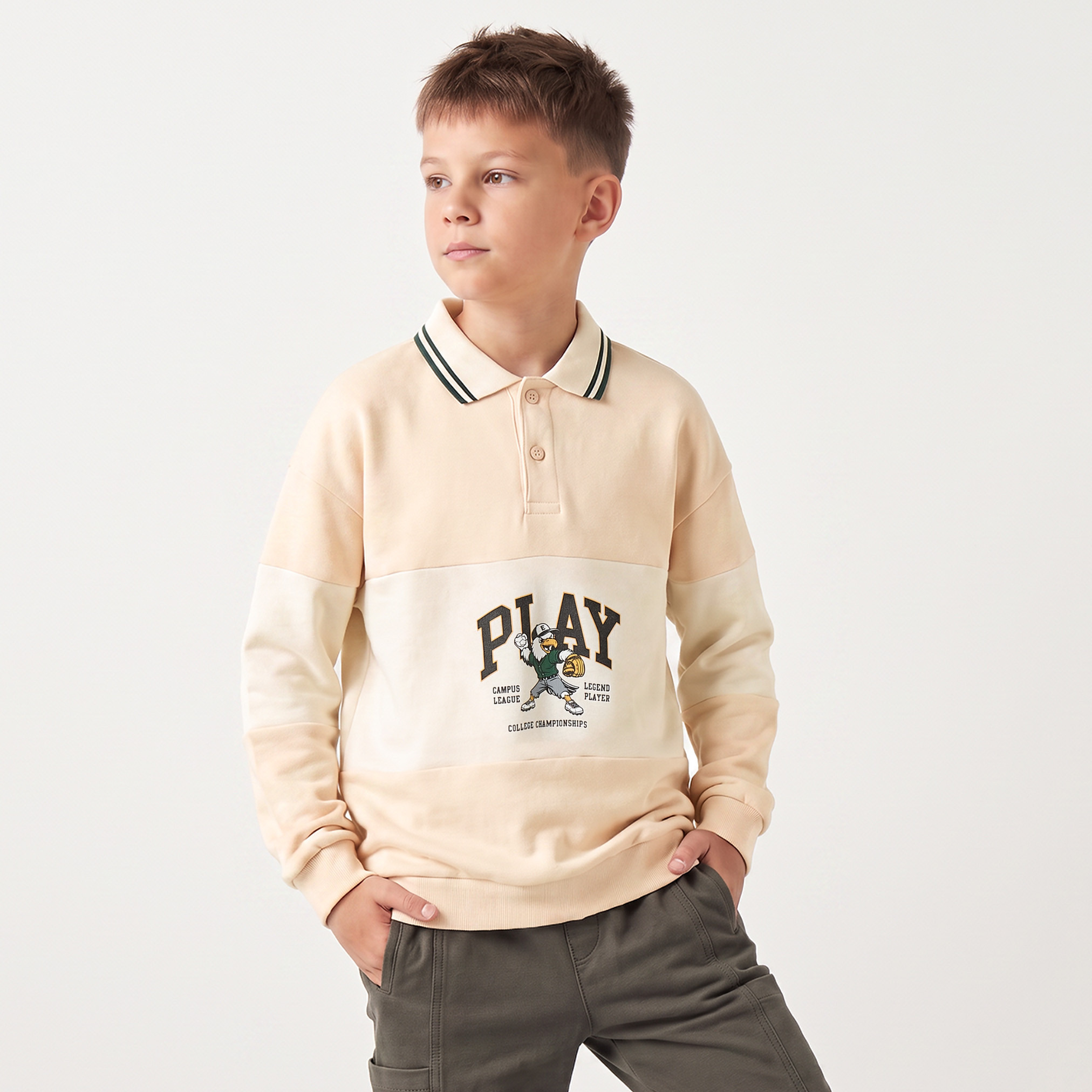 سويت شيرت بقوالب ملونة وأكمام طويلة من جونيورز-boys-clothing-winterwear-sweatshirts-image-1