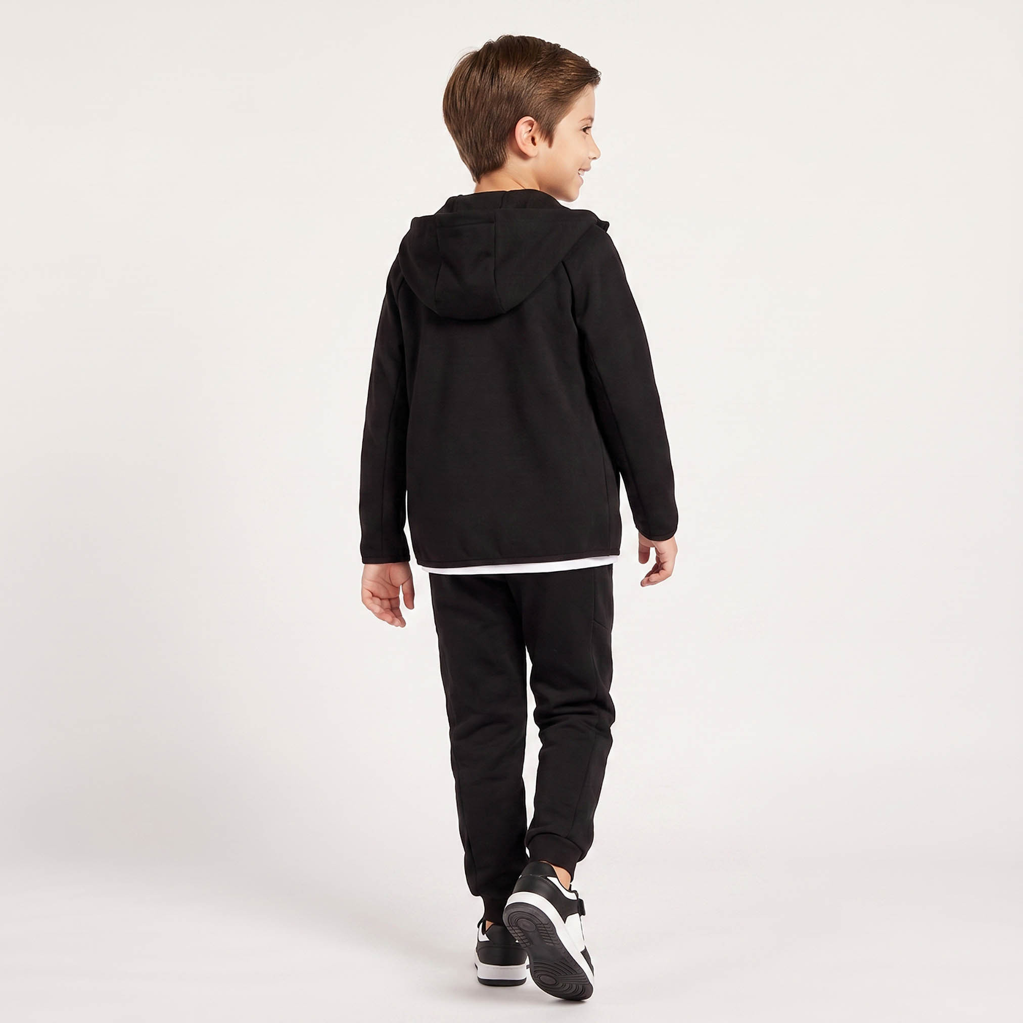 Juniors Hooded Neck Long Sleeves Jacket and Joggers Set with Zip Closure-boys-clothing-setsandcoords-image-4